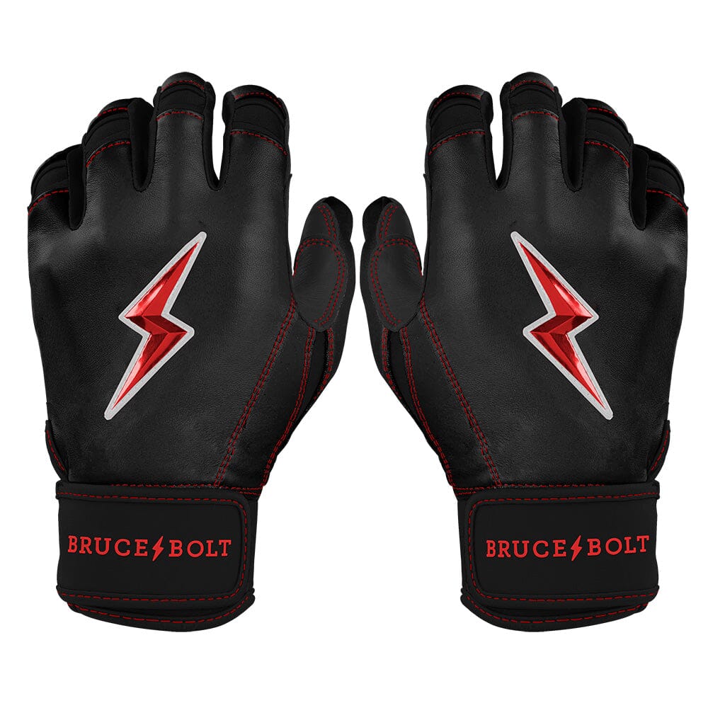 Bruce Bolt Premium Pro Short Cuff Batting Gloves - Cabretta Leather