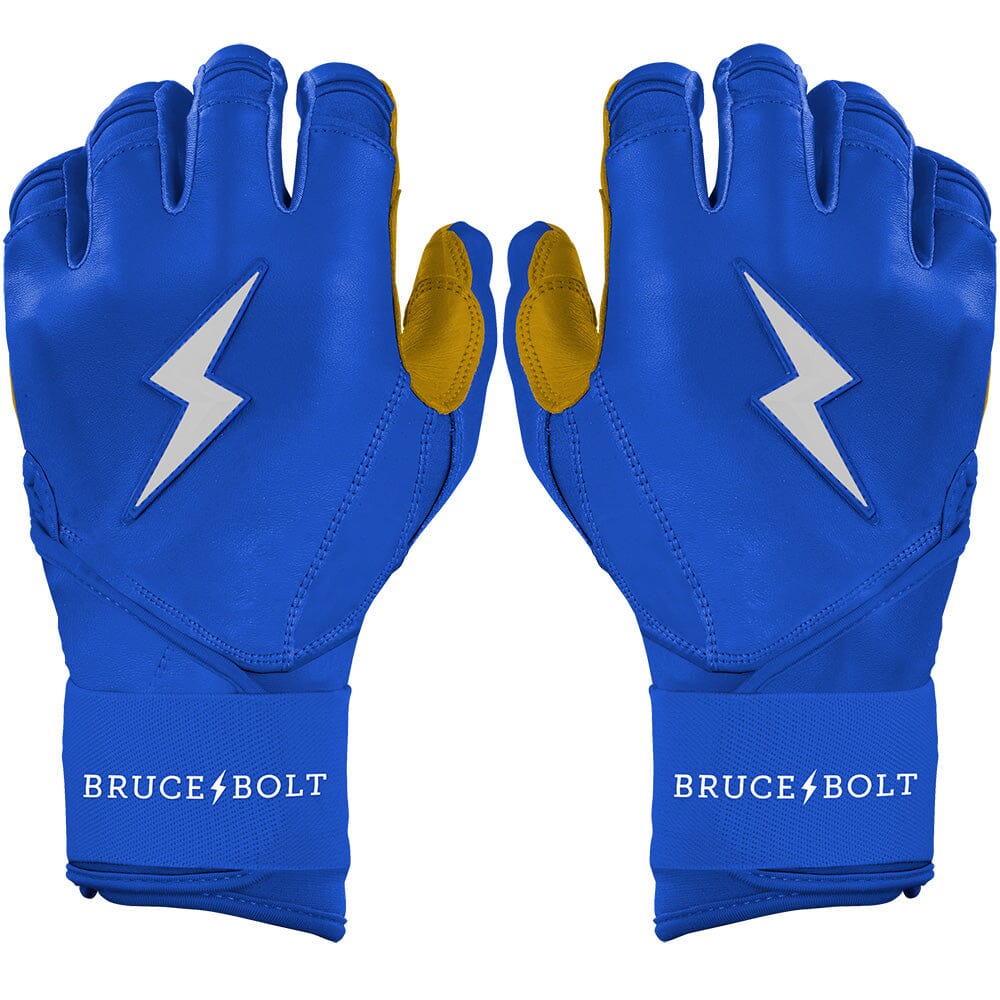 Bruce Bolt Premium Pro Long Cuff Batting Gloves - Royal