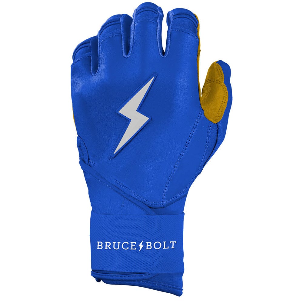 Bruce Bolt Premium Pro Long Cuff Batting Gloves - Royal
