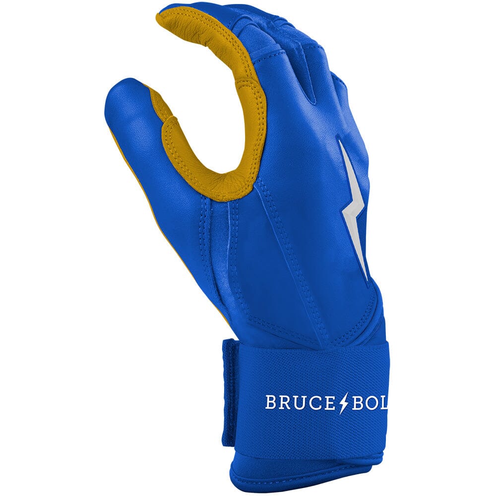 Bruce Bolt Premium Pro Long Cuff Batting Gloves - Royal