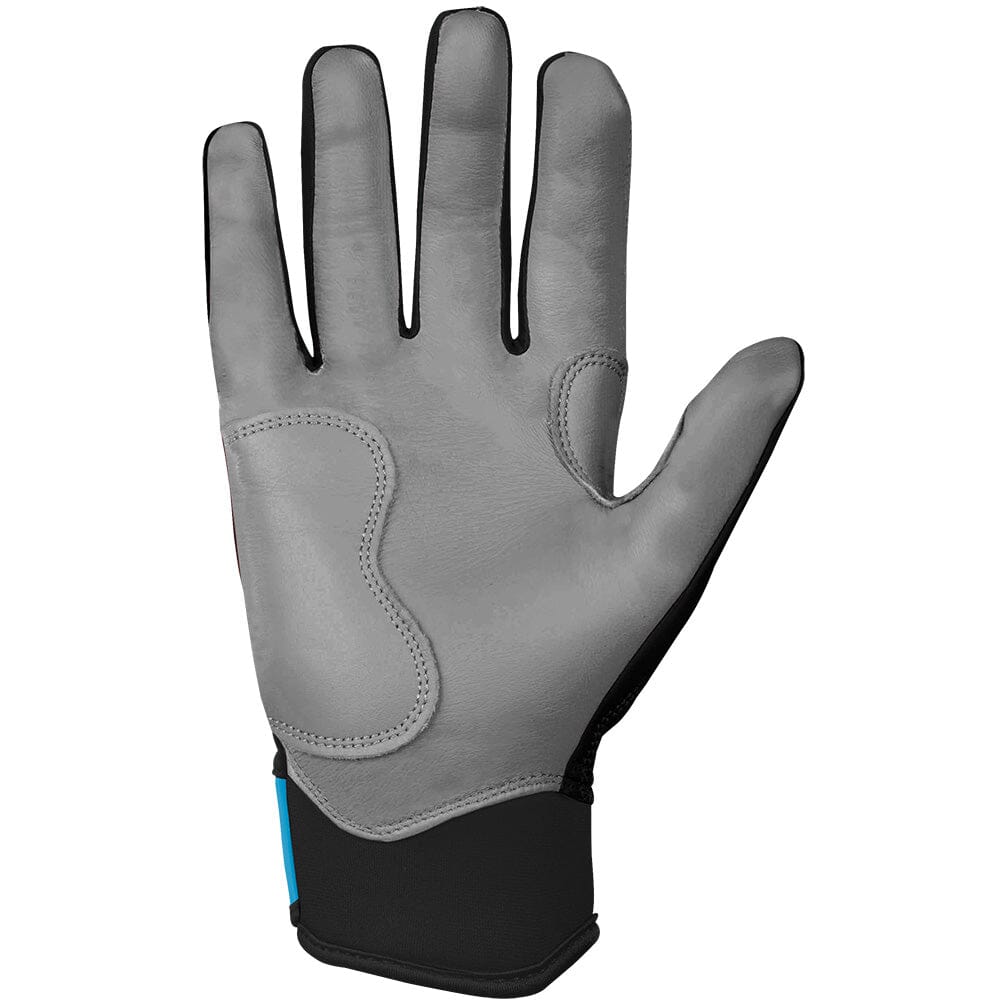 Bruce Bolt Premium Pro Batting Gloves - Short Cuff, Miami Black