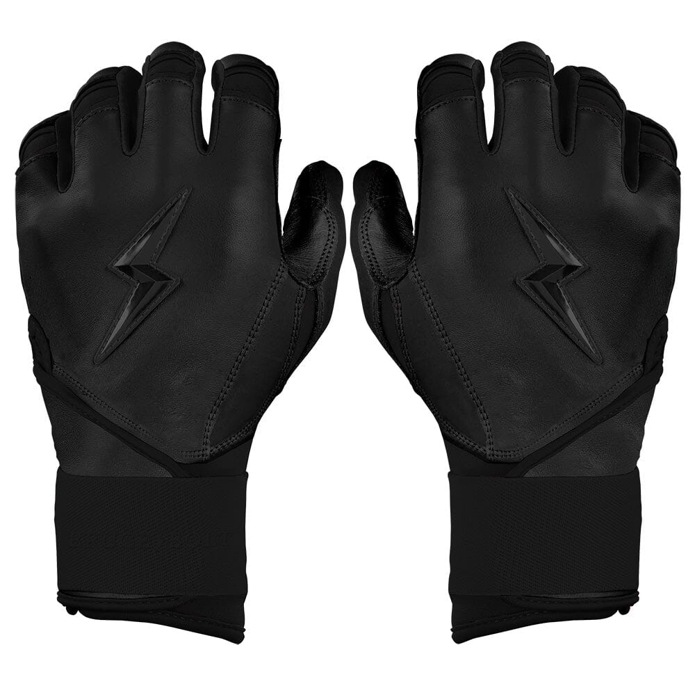 Bruce Bolt Long Cuff Batting Gloves - Premium Cabretta Leather