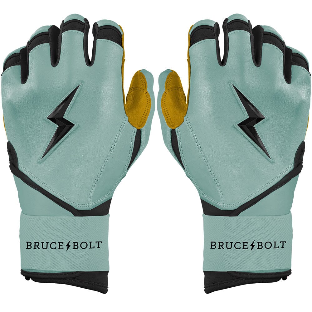 Bruce Bolt Patriot Series Long Cuff Batting Gloves - Liberty Green