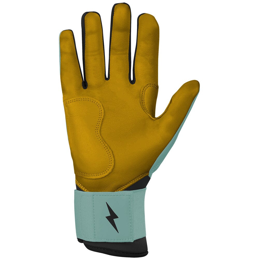 Bruce Bolt Patriot Series Long Cuff Batting Gloves - Liberty Green