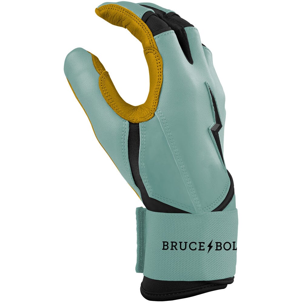 Bruce Bolt Patriot Series Long Cuff Batting Gloves - Liberty Green