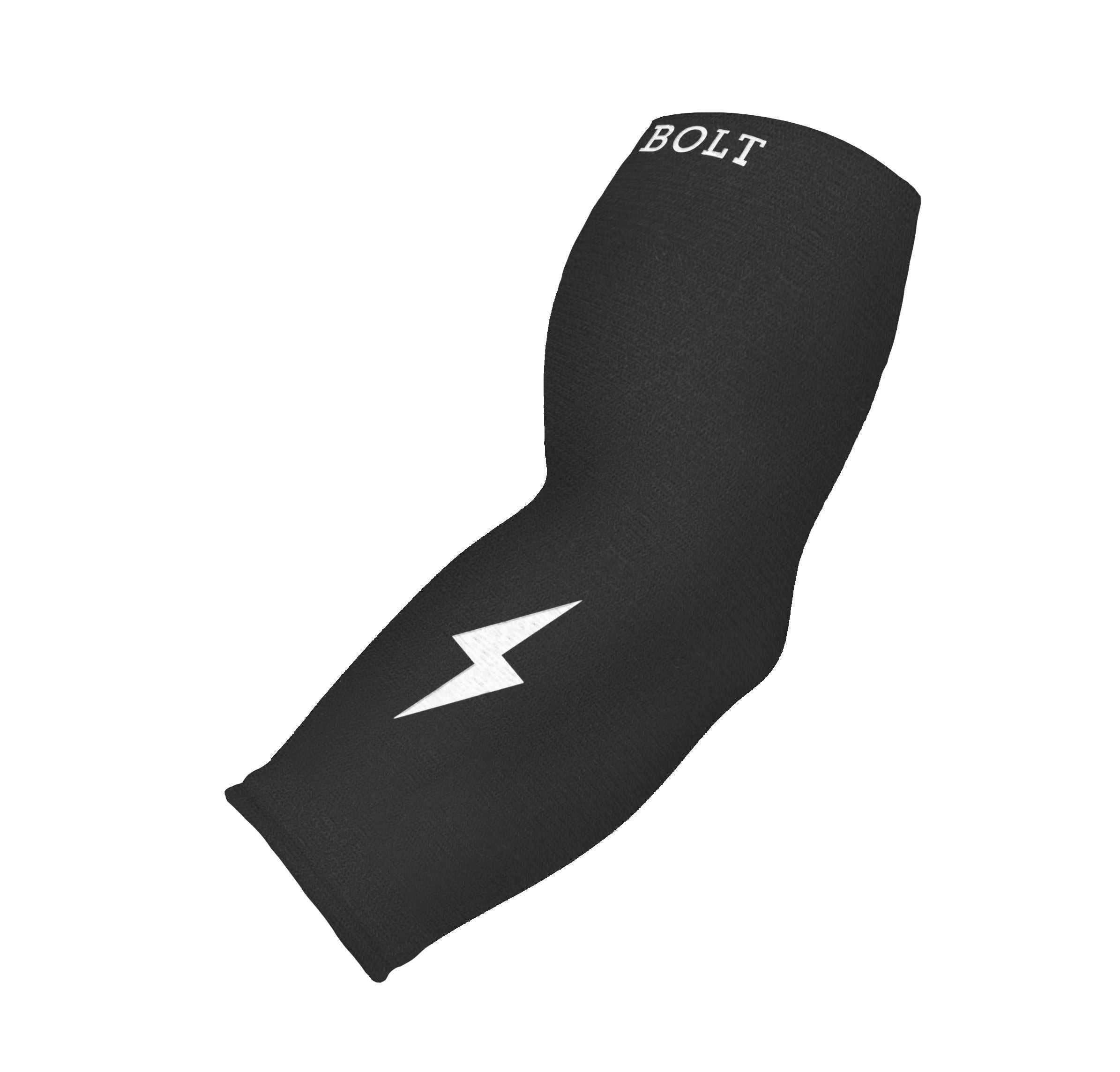 Bruce Bolt 3/4 Compression Arm Sleeve - Black for Baseball & Recovery