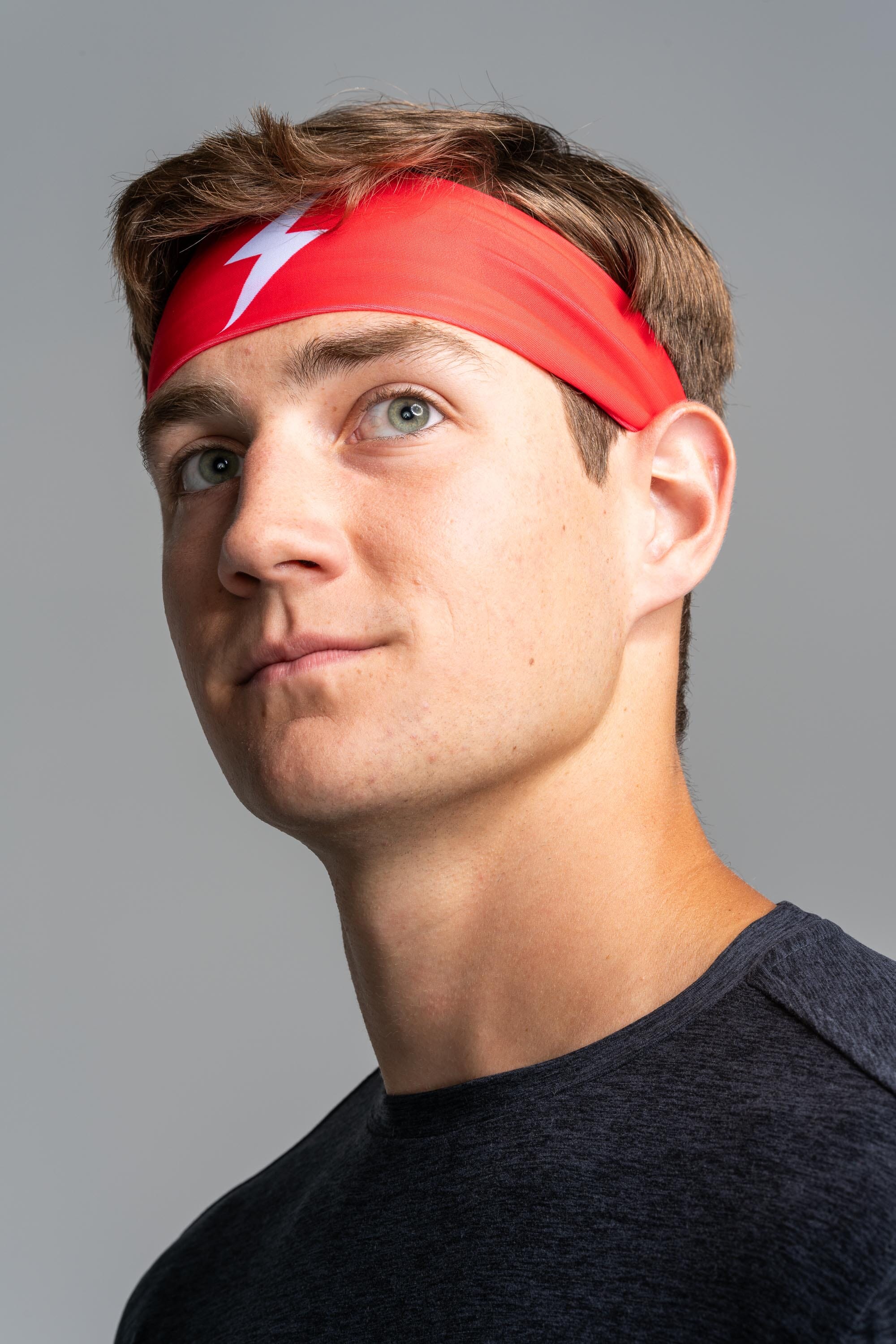 Bruce Bolt Performance Headband for Sports & Workouts - Moisture Wicking Red