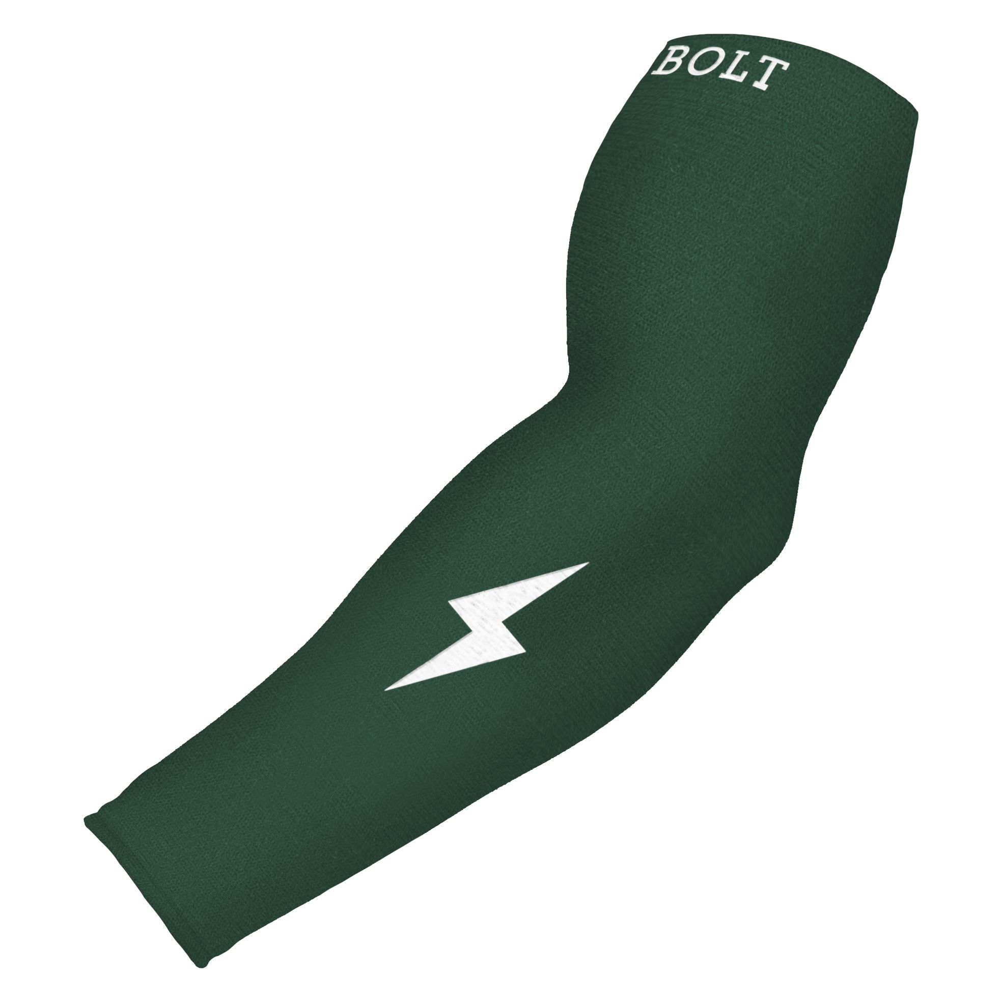 Bruce Bolt Compression Arm Sleeve for Baseball - Green, Enhanced Blood Flow & Recovery