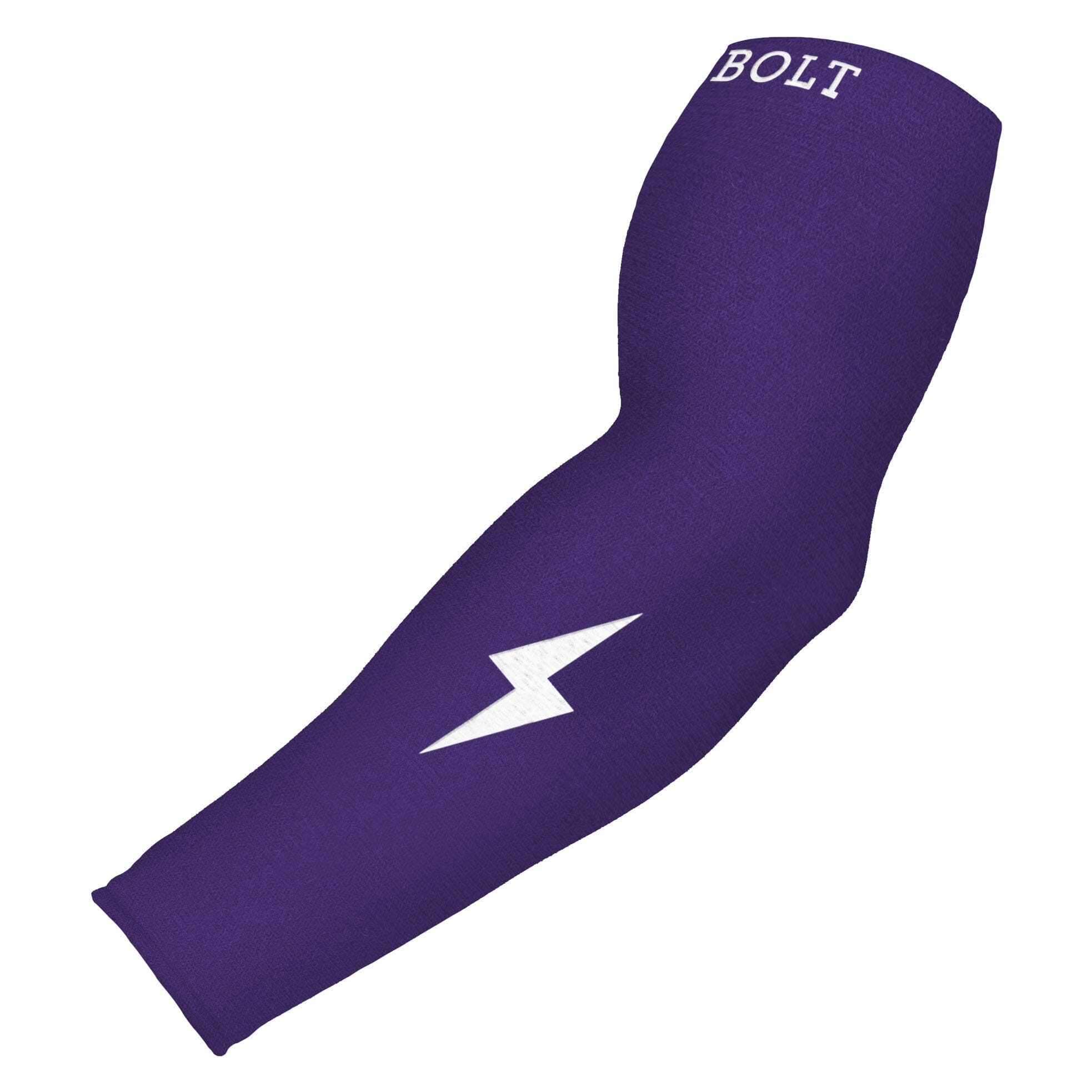 Bruce Bolt Compression Arm Sleeve - Purple for Baseball Performance & Recovery