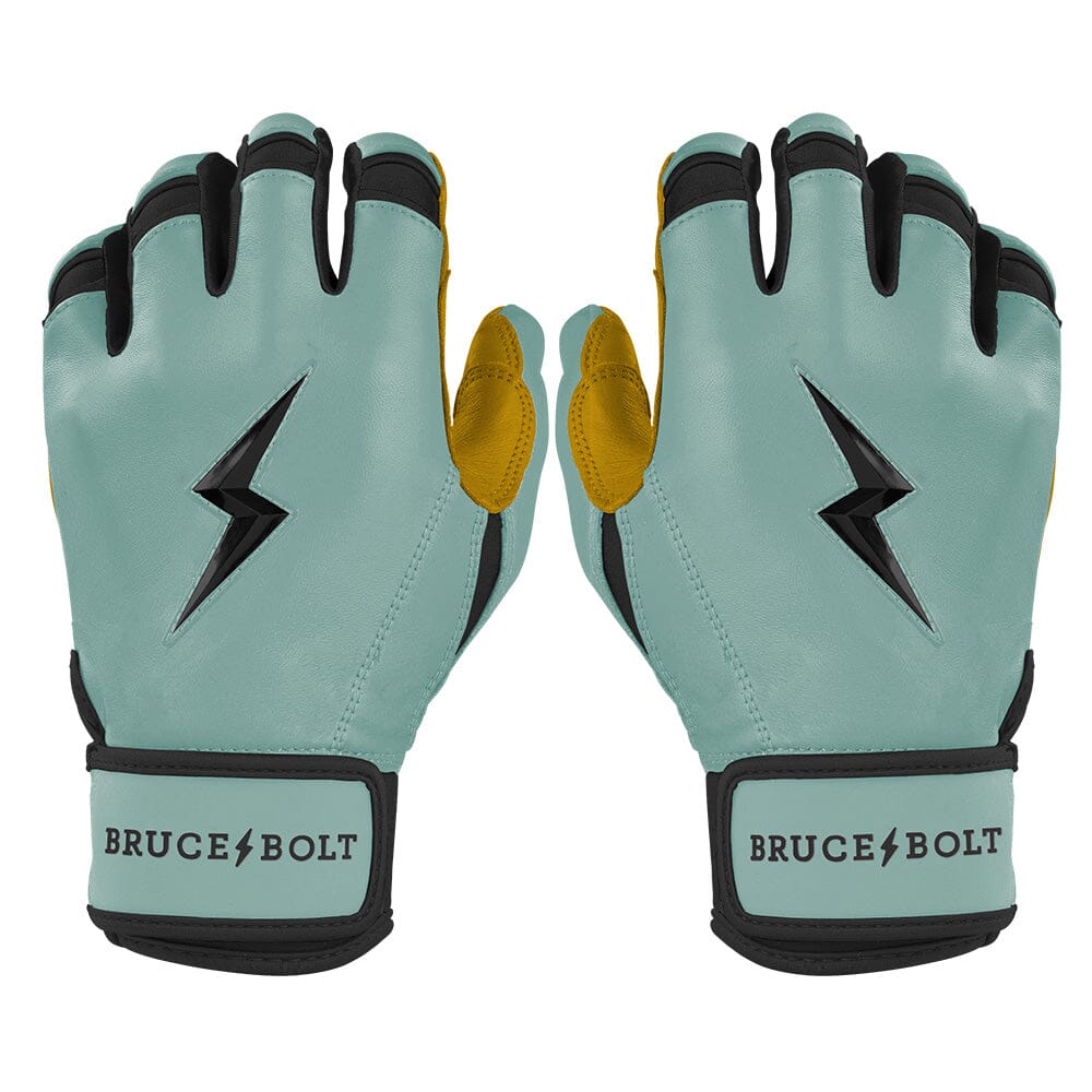 Bruce Bolt Premium Patriot Series Short Cuff Batting Gloves - Liberty Green