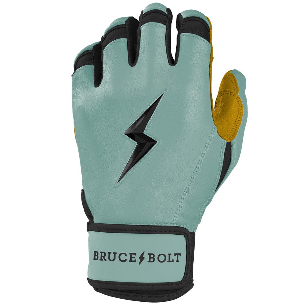 Bruce Bolt Premium Patriot Series Short Cuff Batting Gloves - Liberty Green