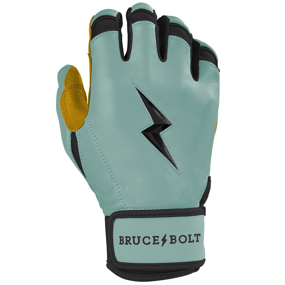 Bruce Bolt Premium Patriot Series Short Cuff Batting Gloves - Liberty Green