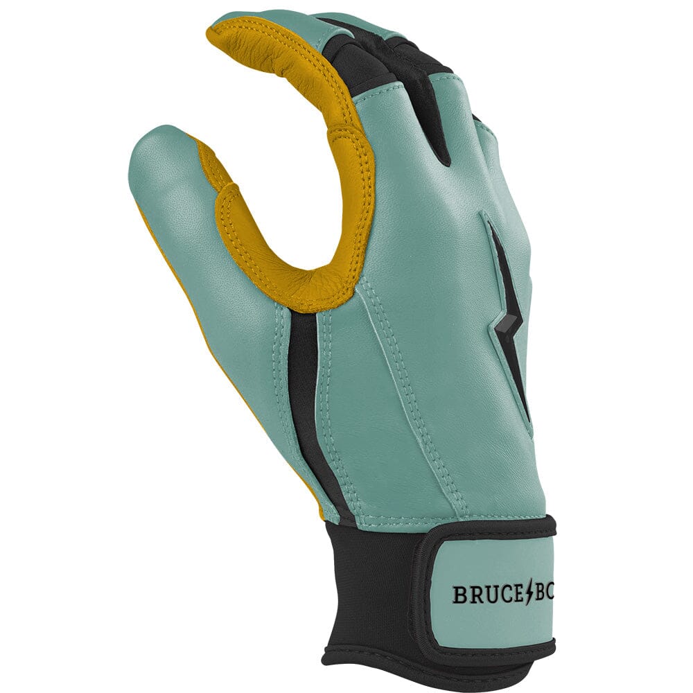 Bruce Bolt Premium Patriot Series Short Cuff Batting Gloves - Liberty Green