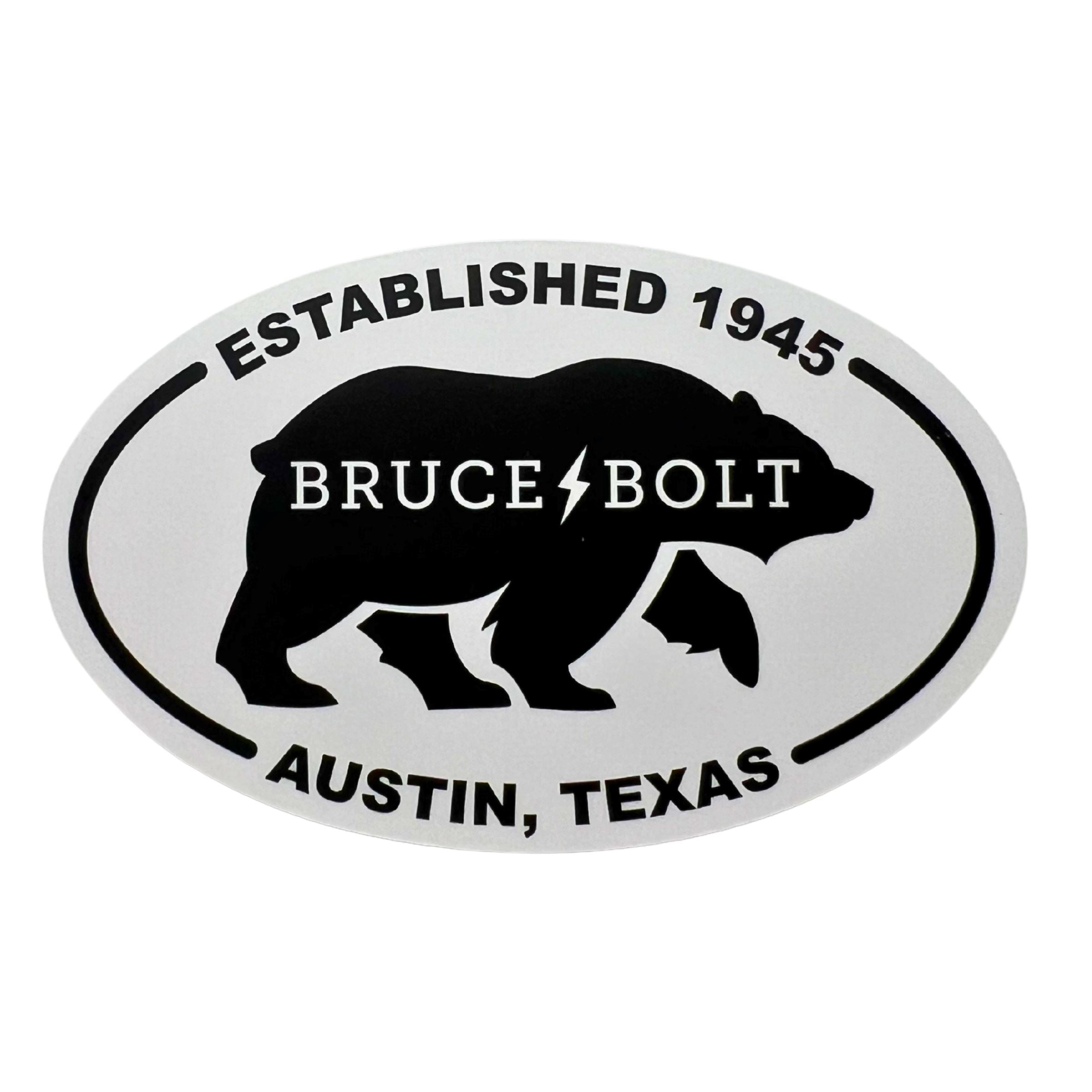 BRUCE BOLT Baseball Sticker Pack - 5 Waterproof Vinyl Decals