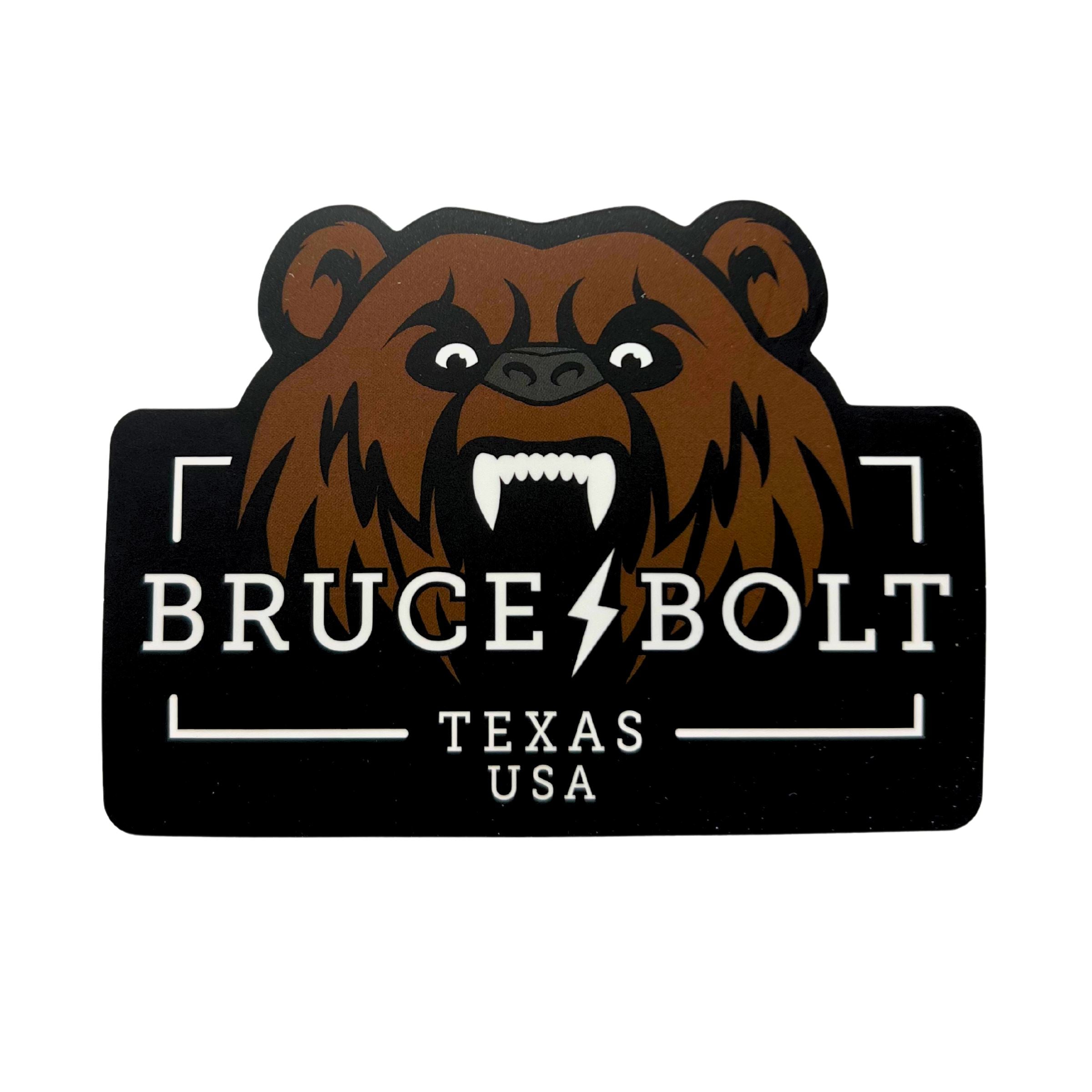 BRUCE BOLT Baseball Sticker Pack - 5 Waterproof Vinyl Decals