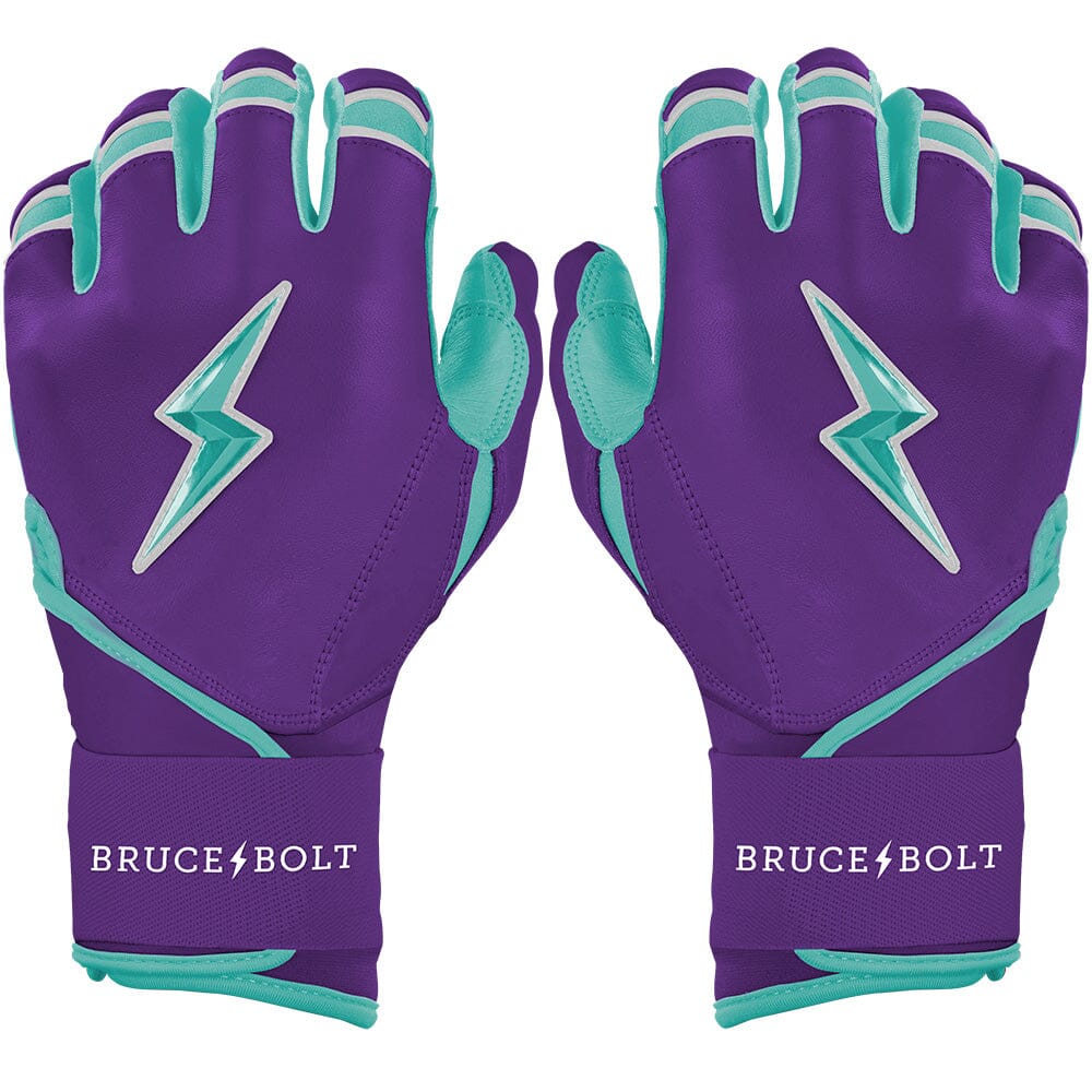 Bruce Bolt Ketel Marte Purple Teal Baseball Batting Gloves – Long Cuff