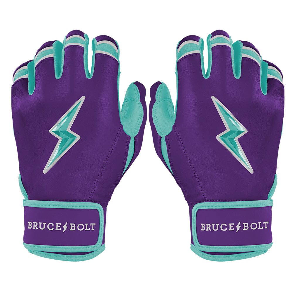 Bruce Bolt Marte Purple Short Cuff Batting Gloves - Cabretta Leather