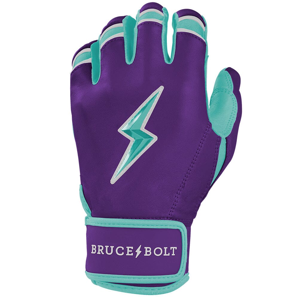 Bruce Bolt Marte Purple Short Cuff Batting Gloves - Cabretta Leather