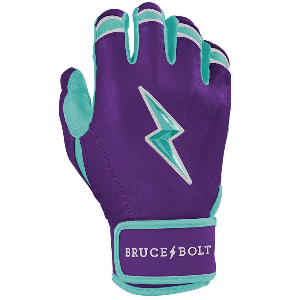 Bruce Bolt Marte Purple Short Cuff Batting Gloves - Cabretta Leather