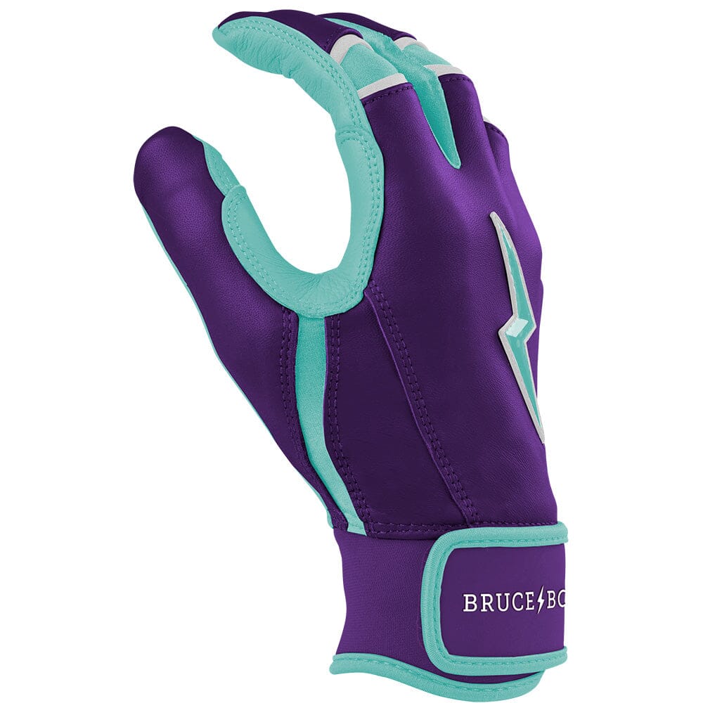 Bruce Bolt Marte Purple Short Cuff Batting Gloves - Cabretta Leather