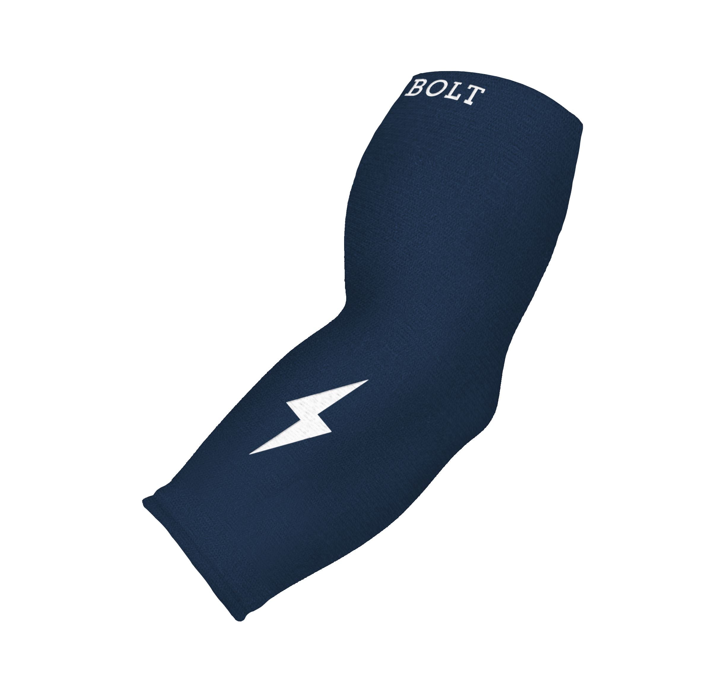 Bruce Bolt 3/4 Arm Compression Sleeve - Navy for Baseball Performance