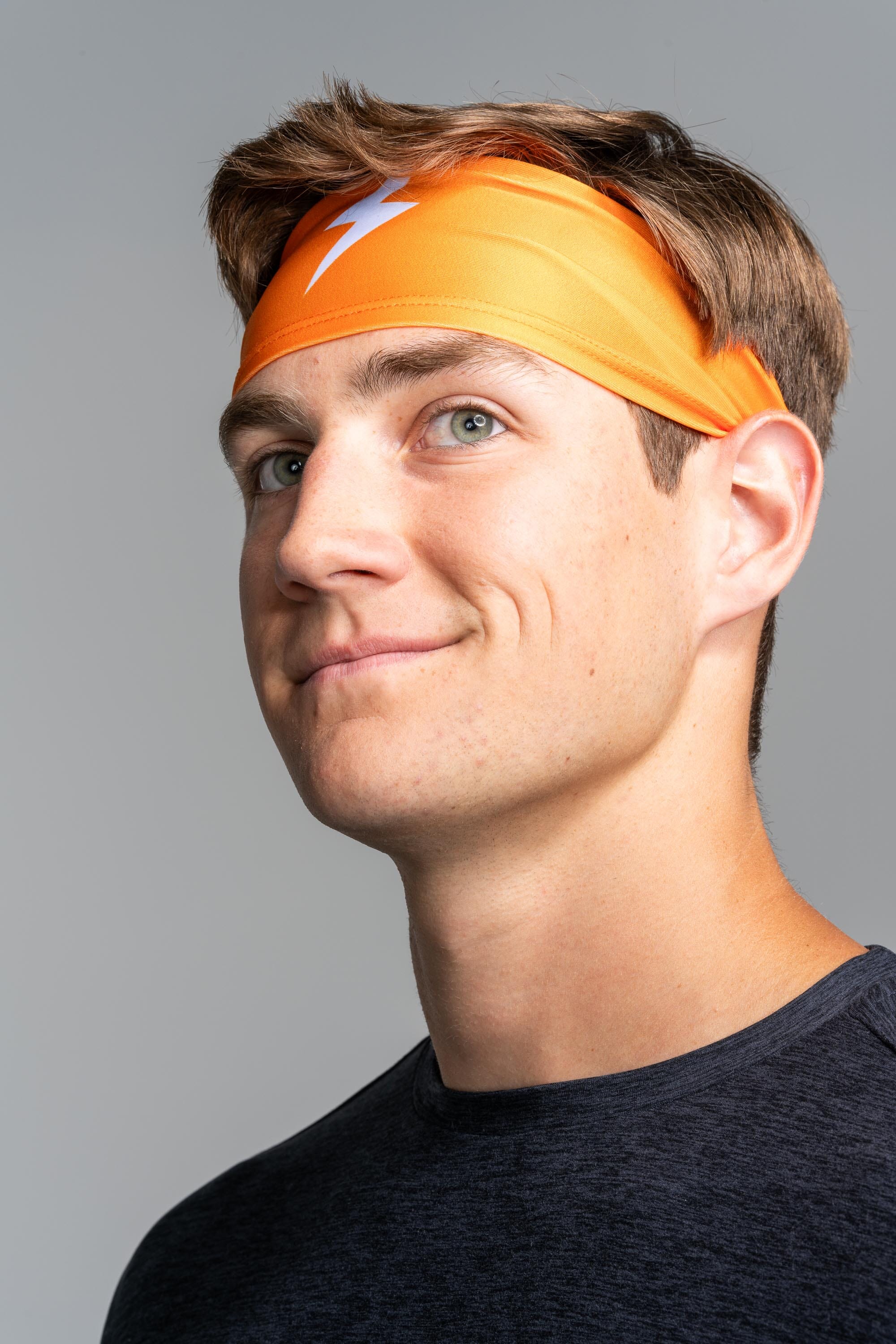 Bruce Bolt Performance Headband - Moisture-Wicking Workout & Sports Accessory - Orange