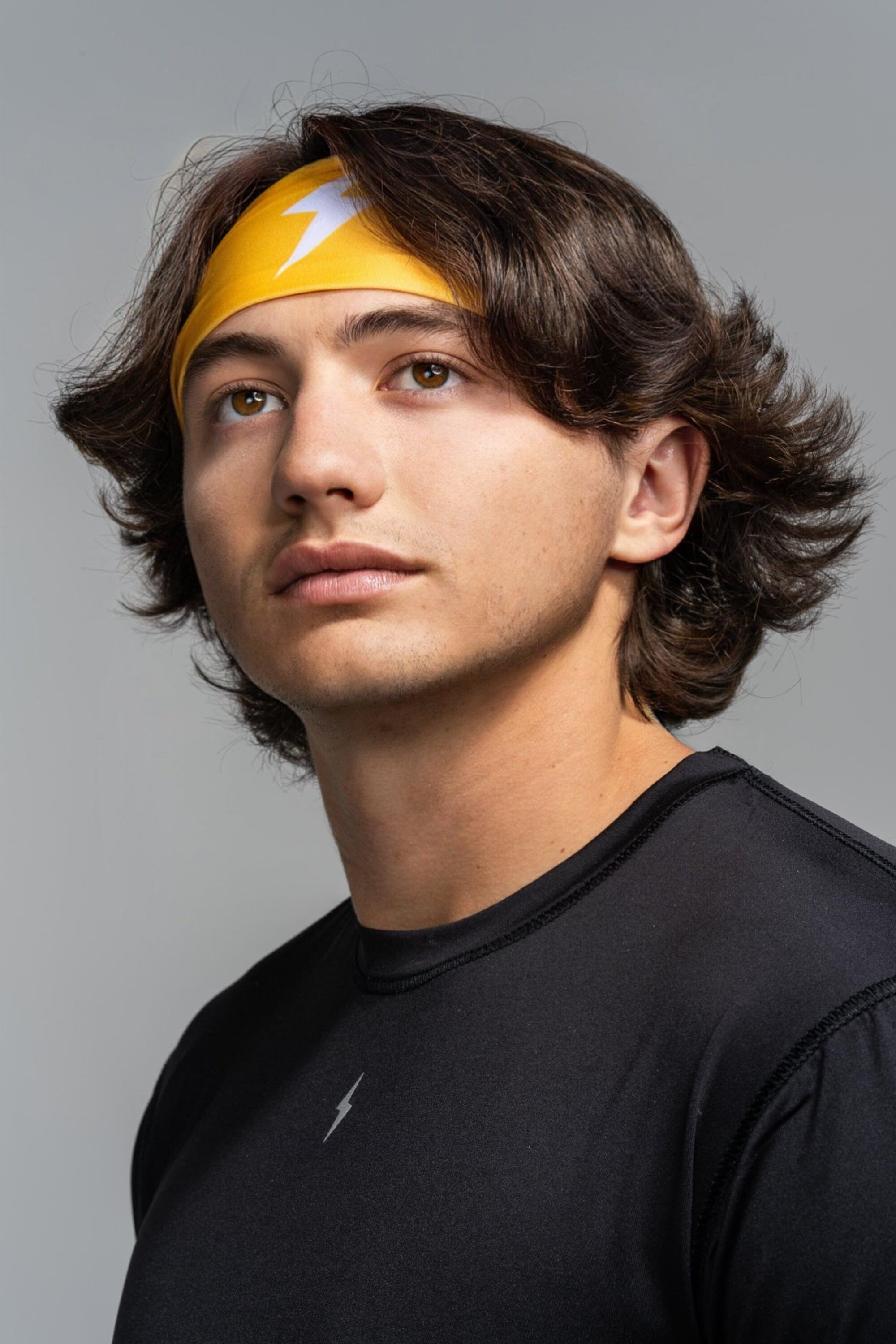 Bruce Bolt Performance Headband - Moisture-Wicking Workout Headband in Yellow
