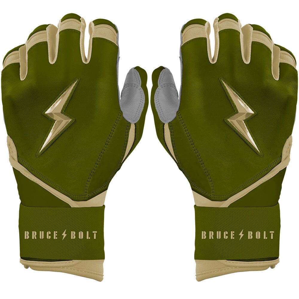 Premium Pro Patriot Series Long Cuff Baseball Batting Gloves - Cabretta Leather