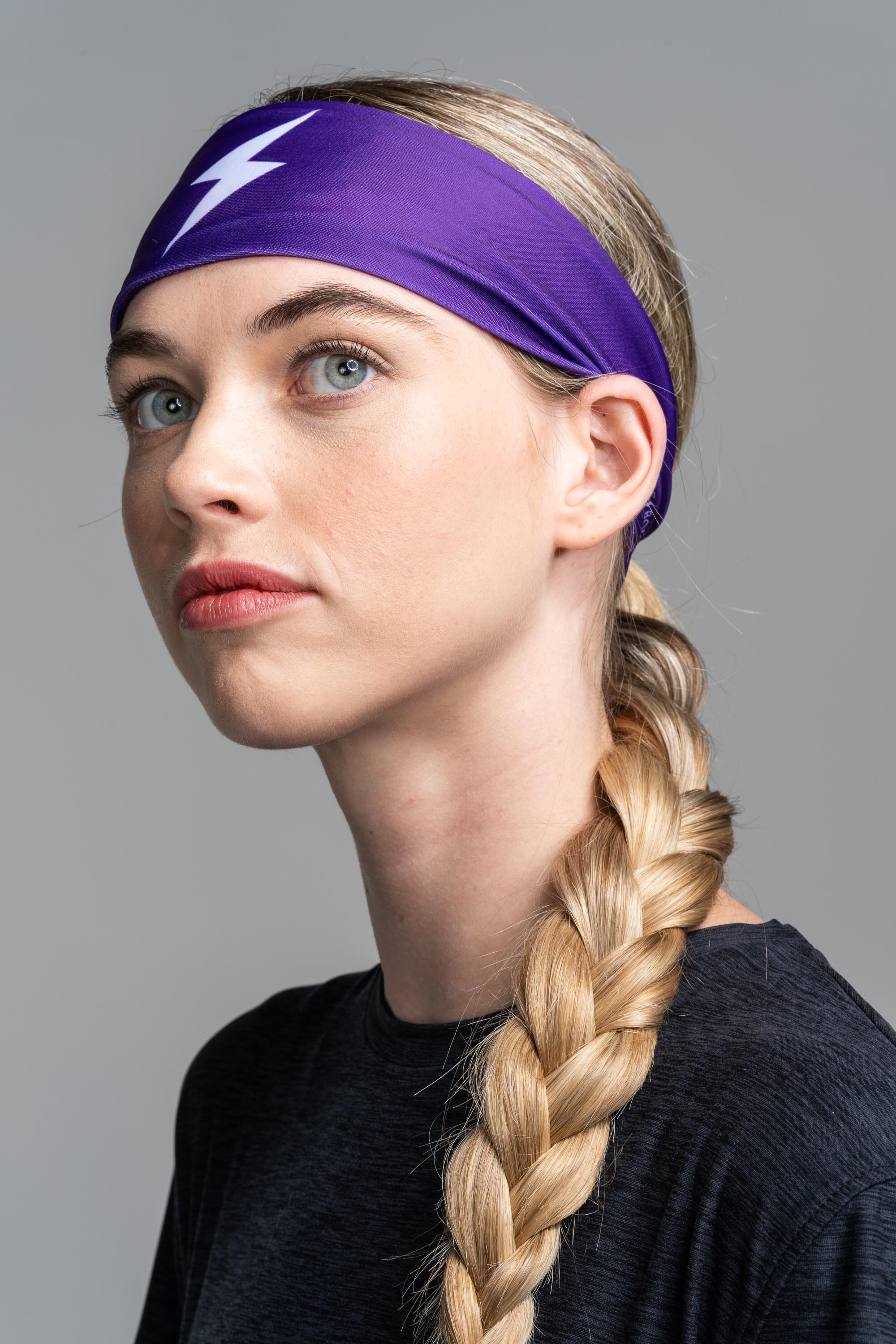 Bruce Bolt Moisture-Wicking Performance Headband - Purple