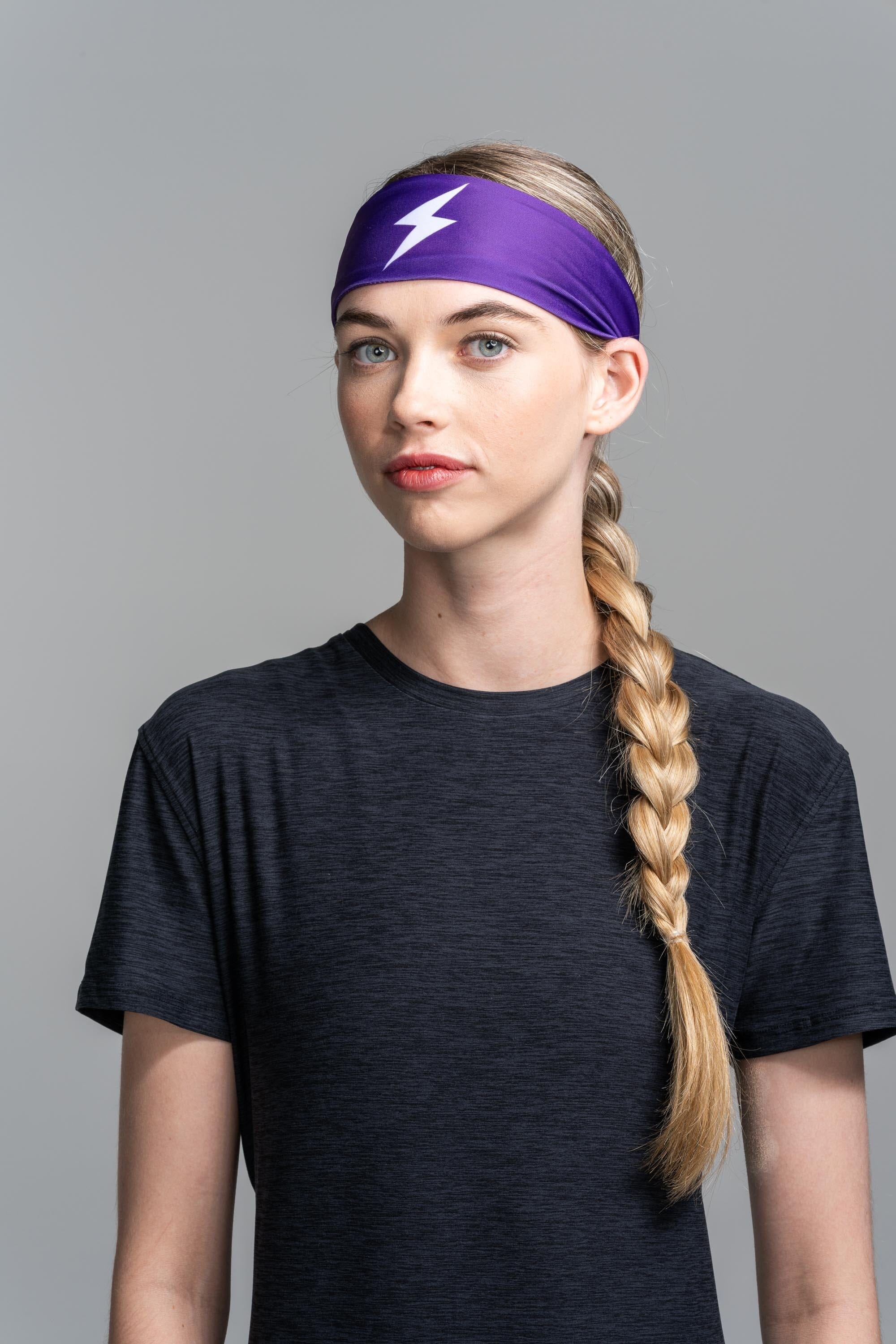 Bruce Bolt Moisture-Wicking Performance Headband - Purple