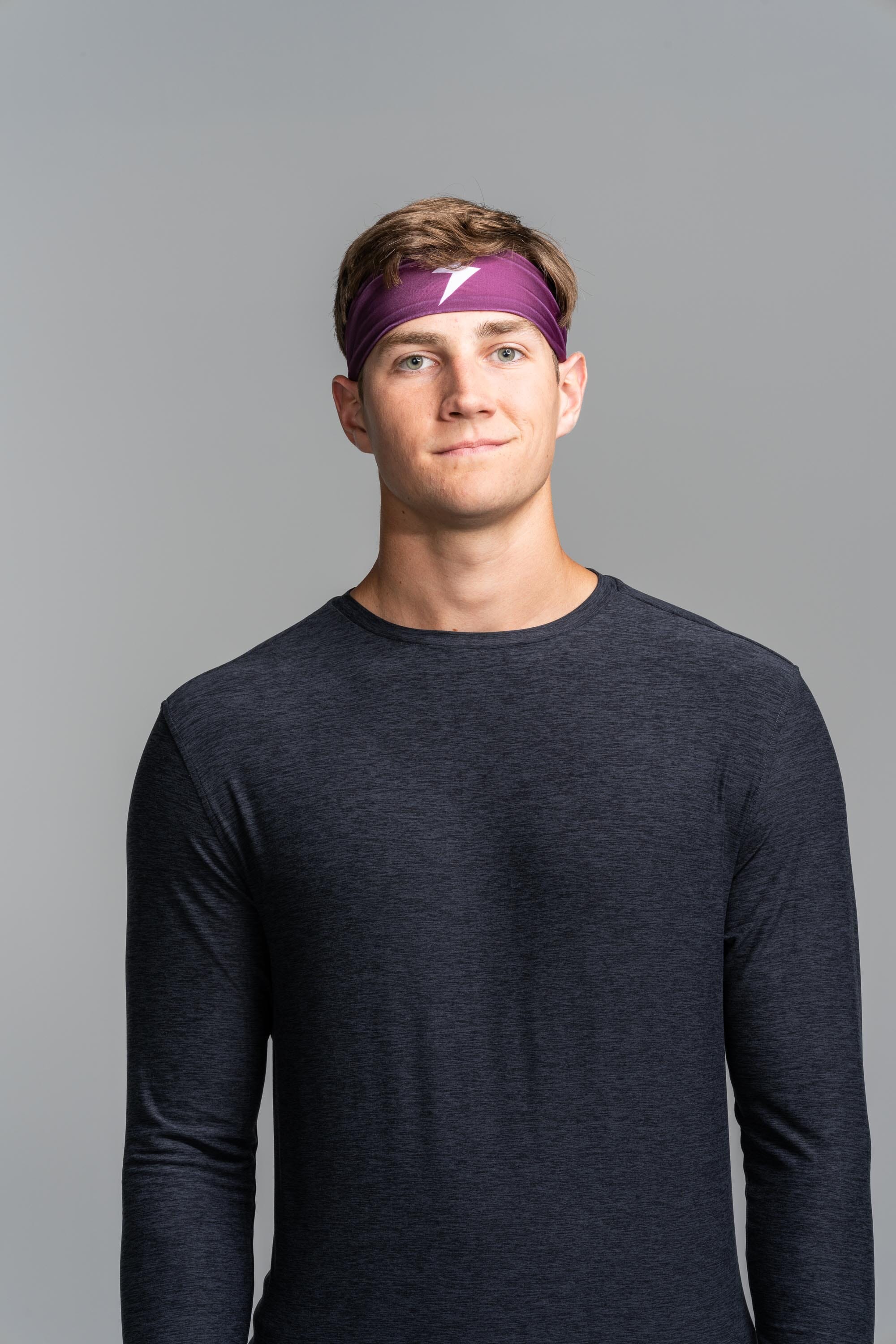 Bruce Bolt Maroon Performance Headband for Sports & Workouts
