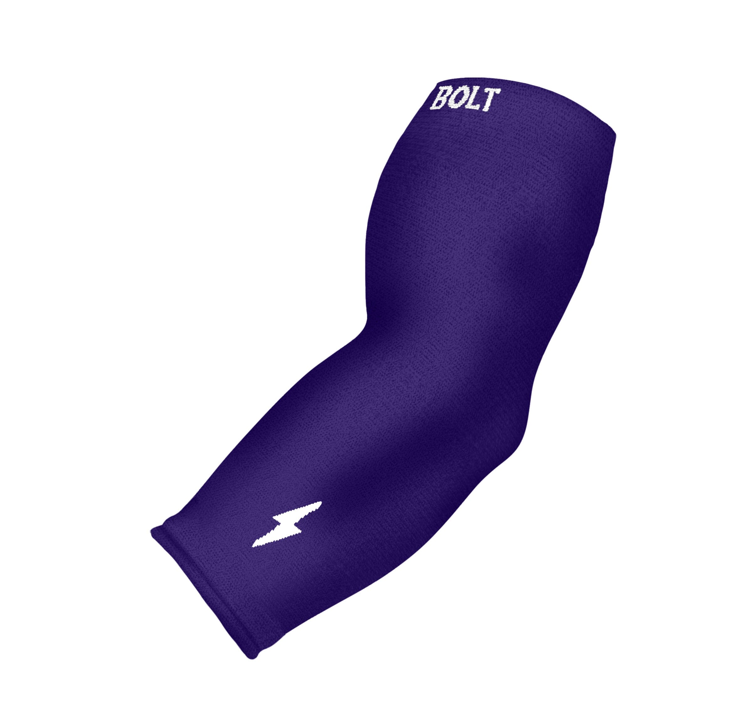 Bruce Bolt 3/4 Compression Arm Sleeve - Purple for Baseball & Recovery