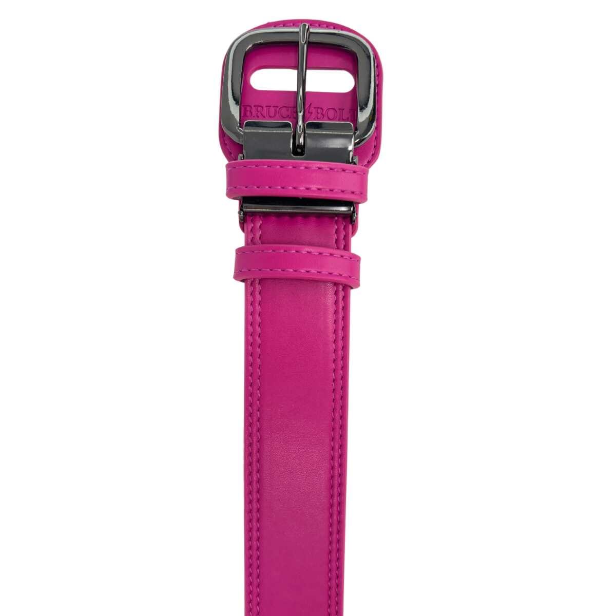 BRUCE BOLT Adjustable Baseball Belt - Pink Synthetic Leather