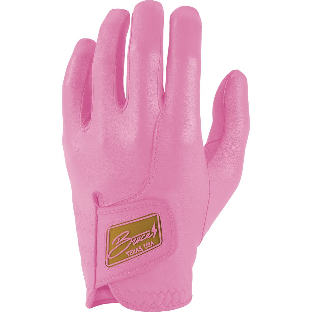 Bruce Bolt Premium Cabretta Leather Golf Gloves (2-Pack, Left Hand) - Pink
