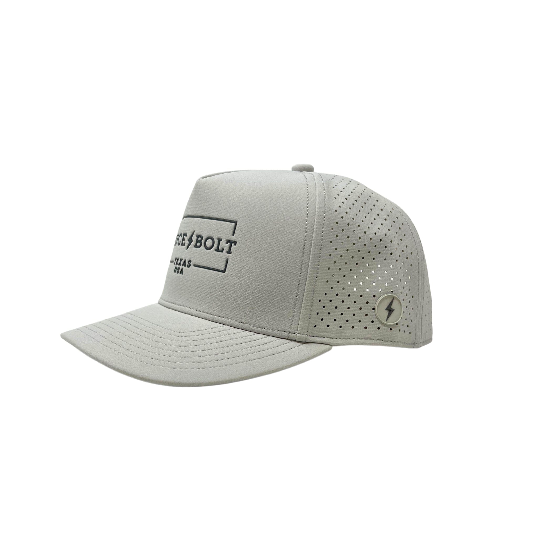 BRUCE BOLT Grey Performance Snapback Hat for Athletes
