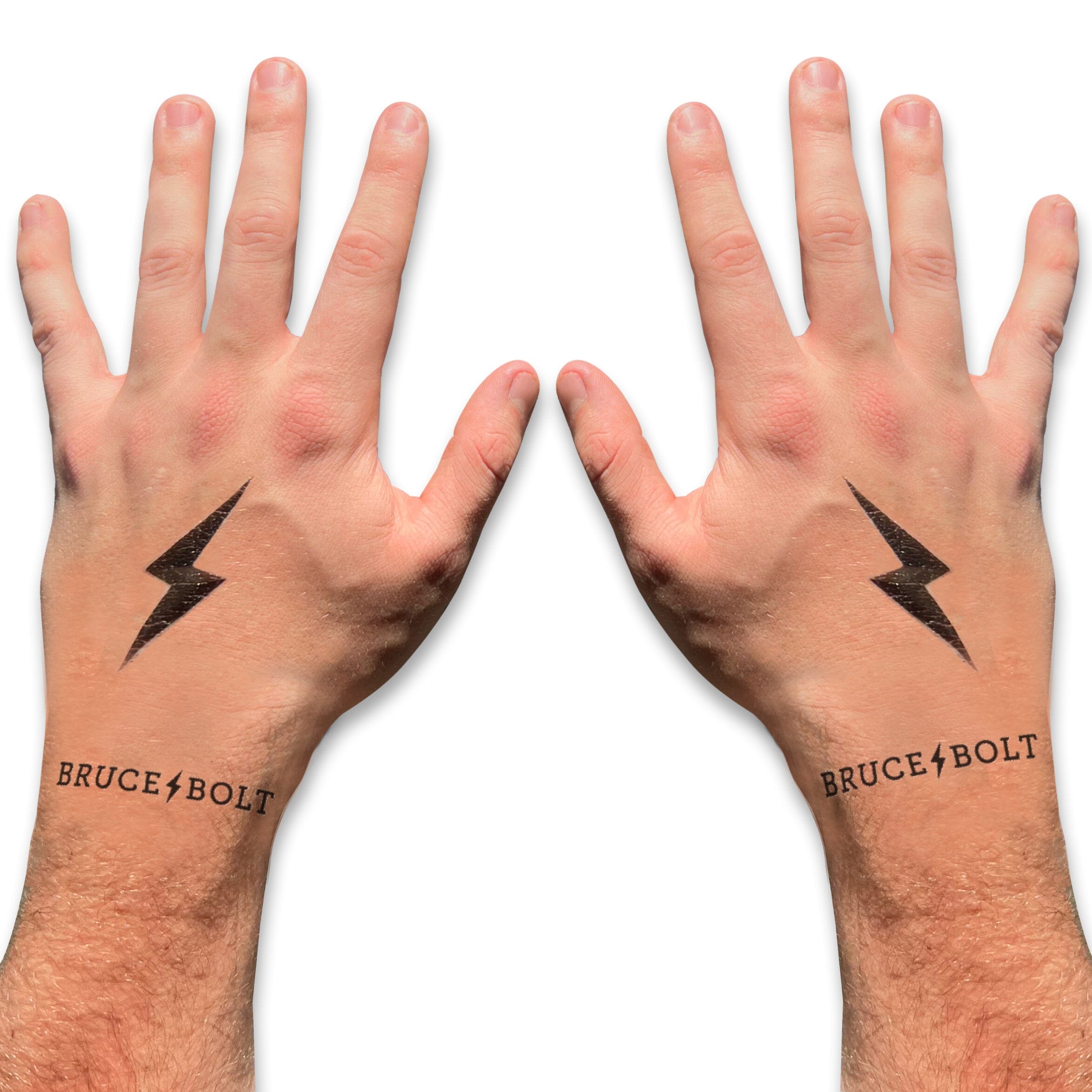 BRUCE BOLT Baseball Batting Glove Tattoos & Stickers Pack