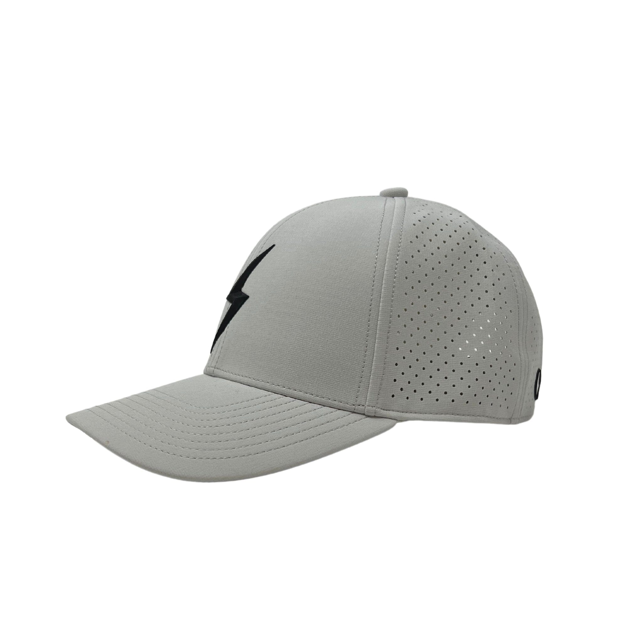 BRUCE BOLT Grey Snapback Hat - Water-Resistant Performance Cap