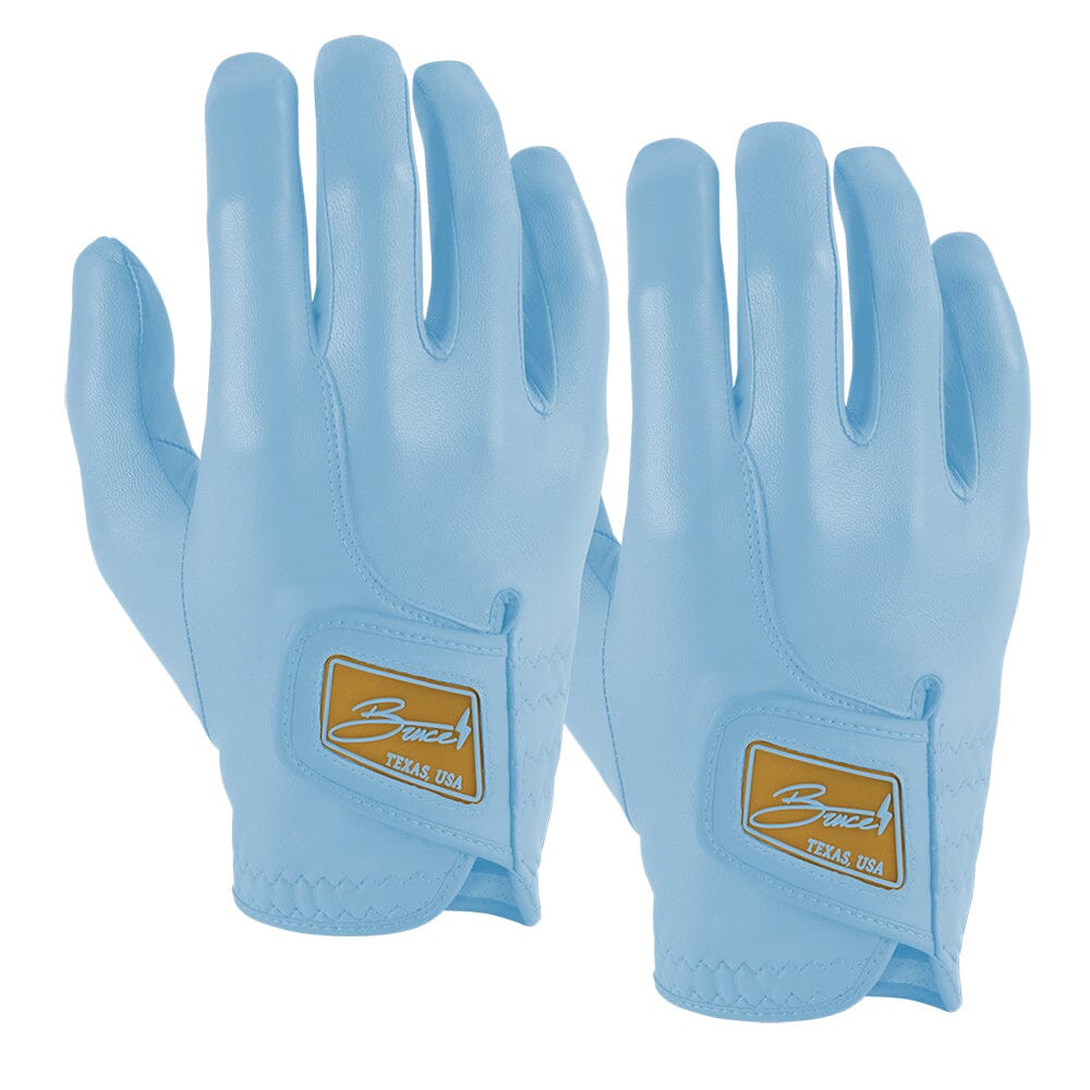 Bruce Bolt Premium Cabretta Leather Golf Gloves (Right Hand, 2-Pack) - Baby Blue