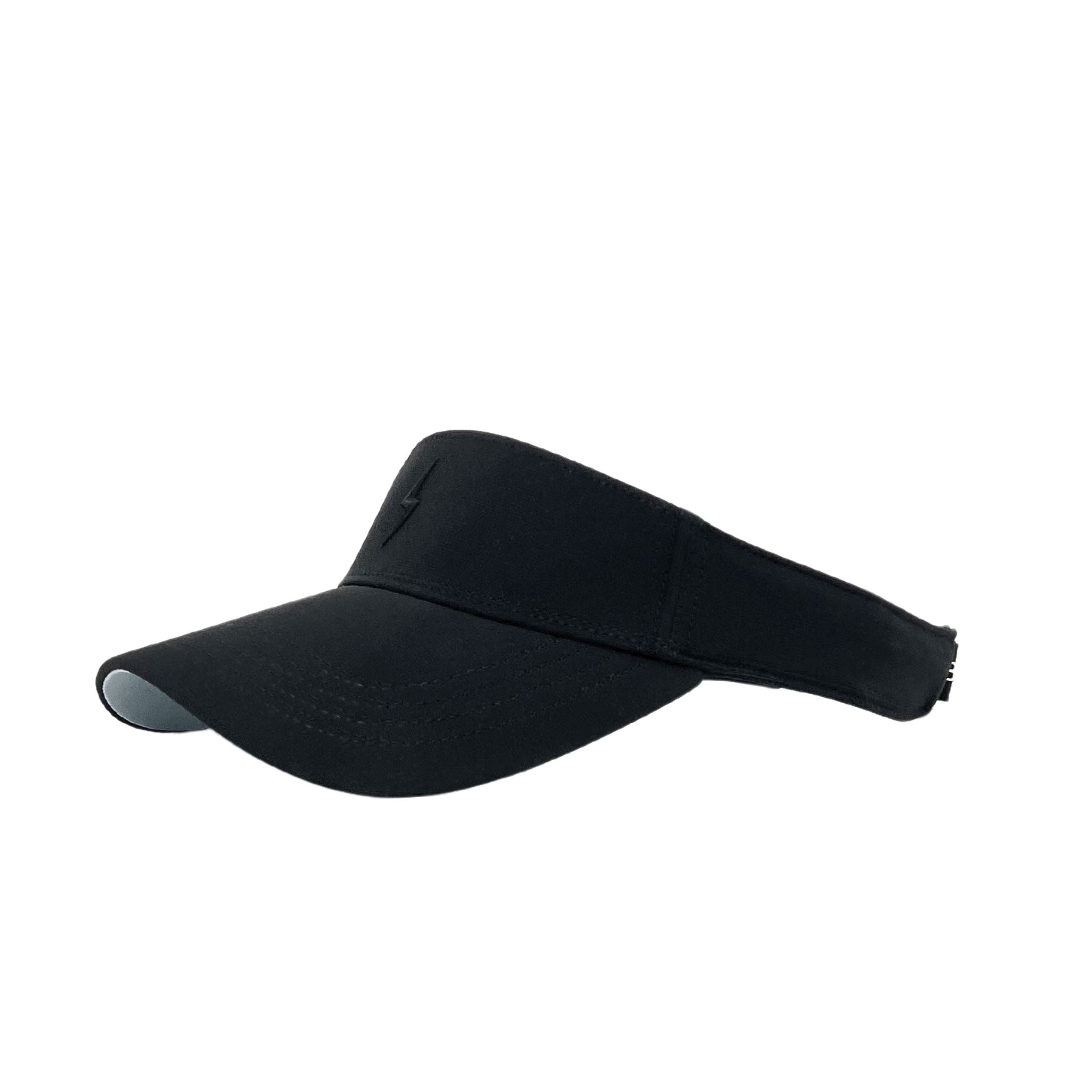 BRUCE BOLT Black Performance Visor for Softball with Velcro Adjustable Fit