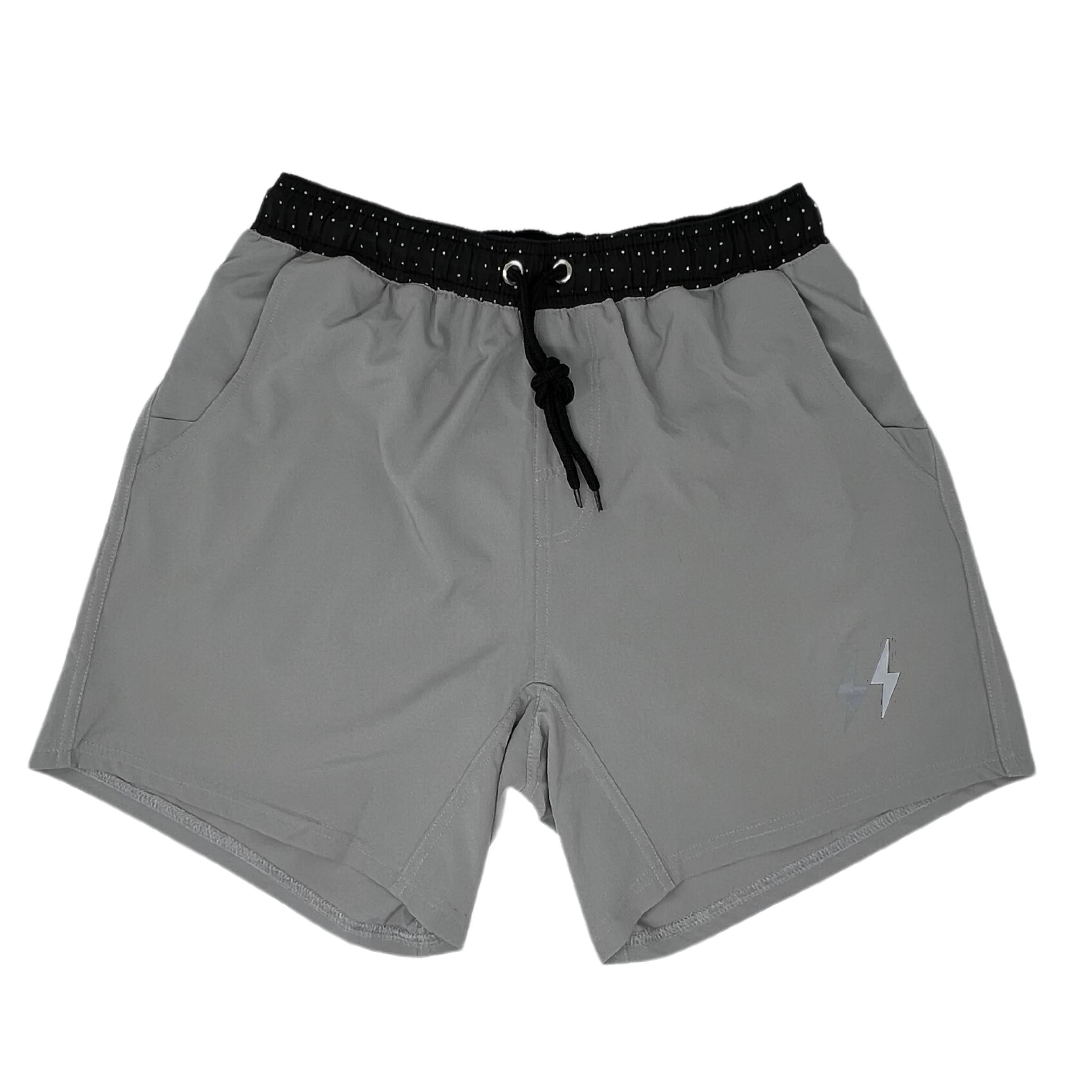 Bruce Bolt 5" Athletic Shorts with Liner – Lightweight & Stretchable Grey