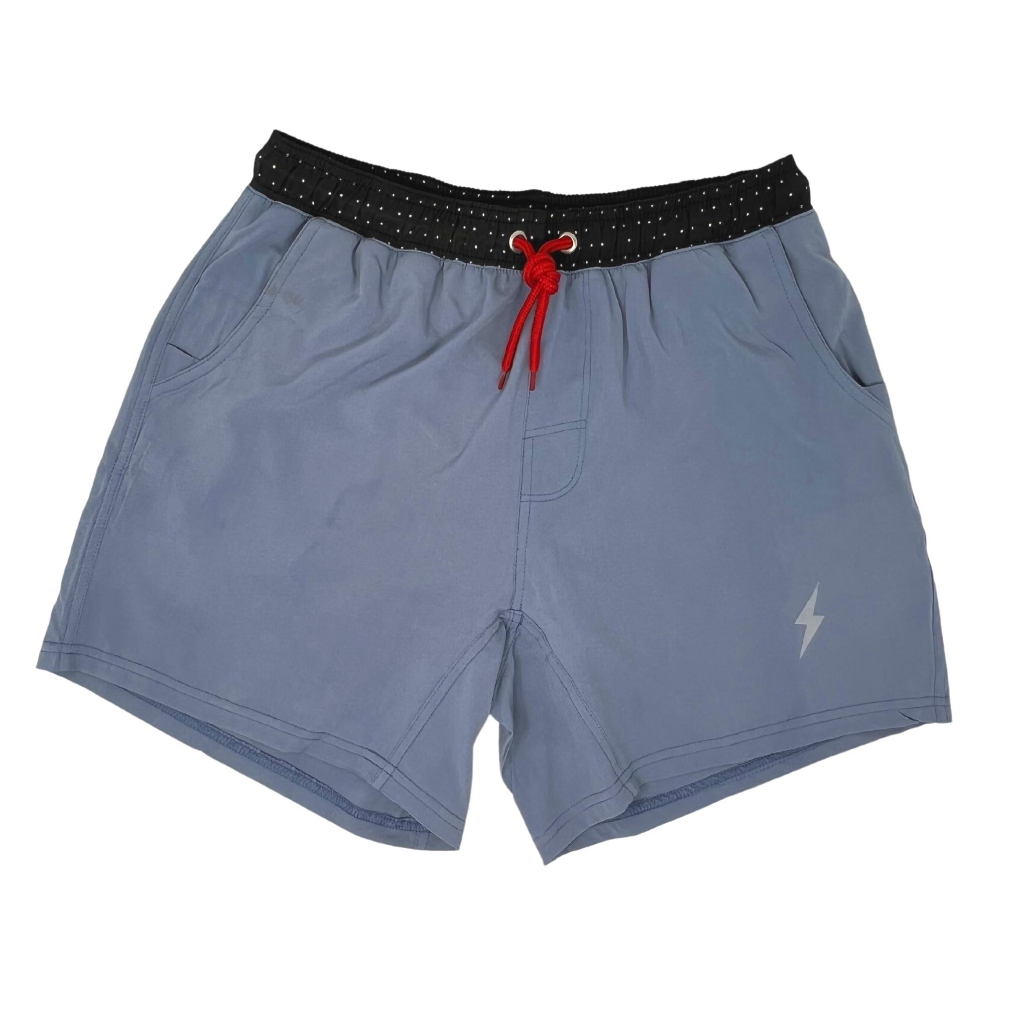 Bruce Bolt 5" Athletic Shorts with Liner - Steel Blue