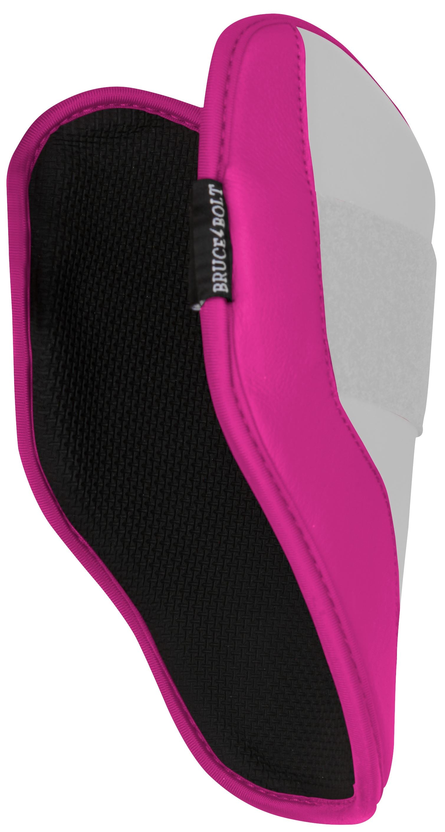 Bruce Bolt Premium Pro Elbow Guard - Pink, Sharkskin Grip, Moldable Shell