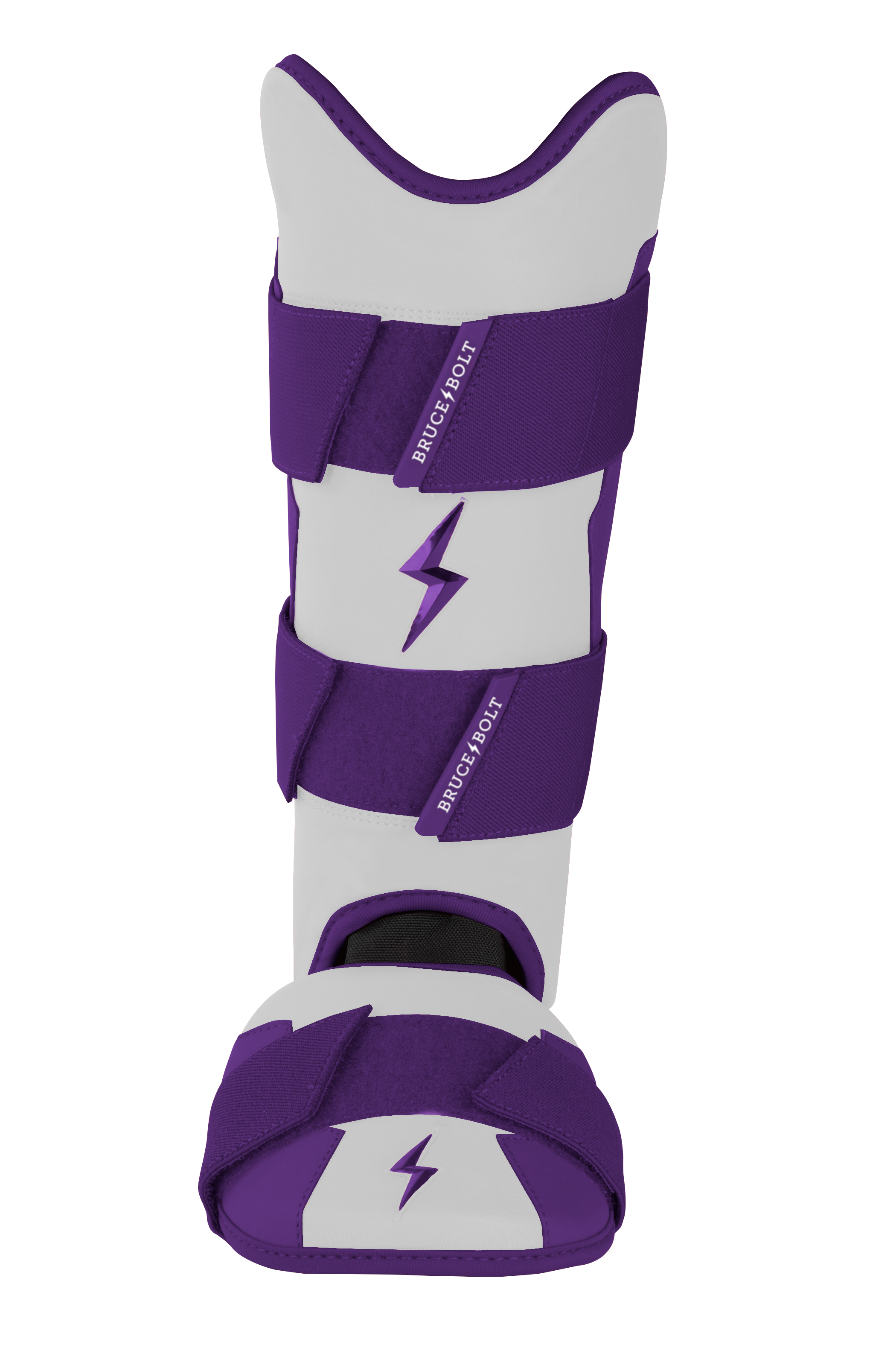 Bruce Bolt Premium Pro Baseball Leg Guard - Purple Sharkskin Protection