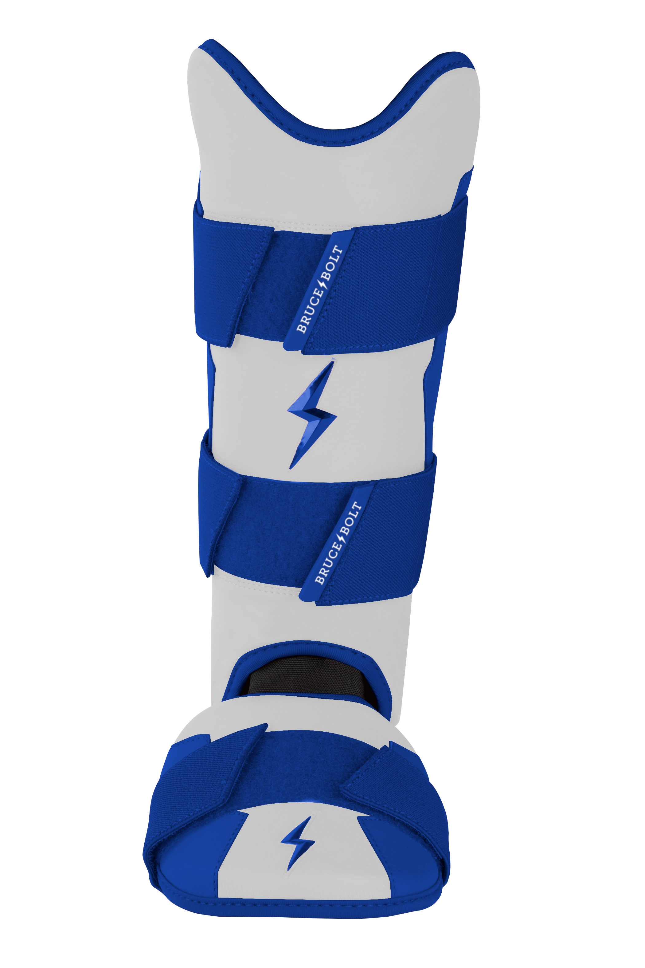 Bruce Bolt Chrome Series Baseball Leg Guard - Royal Ambidextrous