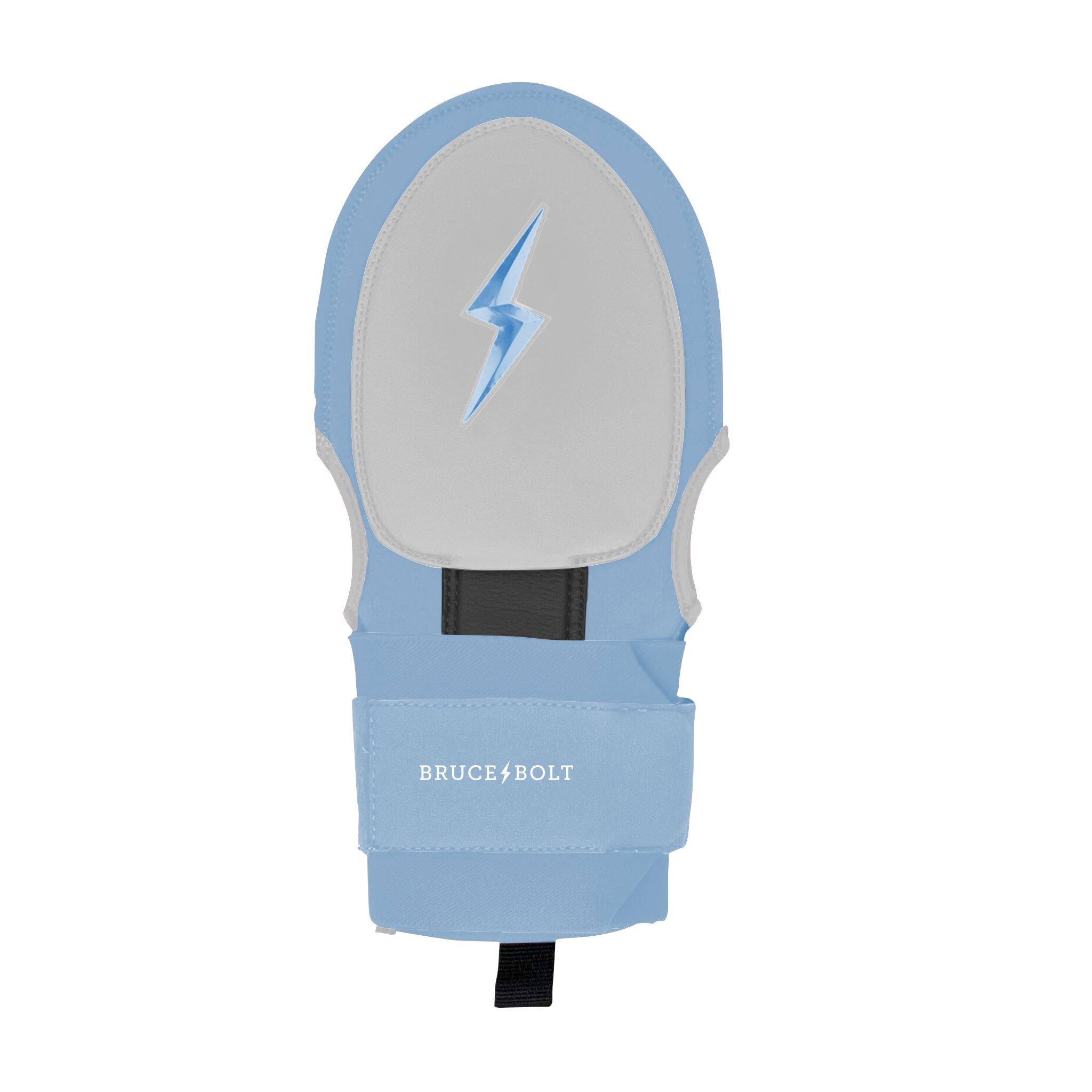 Bruce Bolt Pro Sliding Mitt - Baby Blue, Non-Slip Palm & Wrist Support