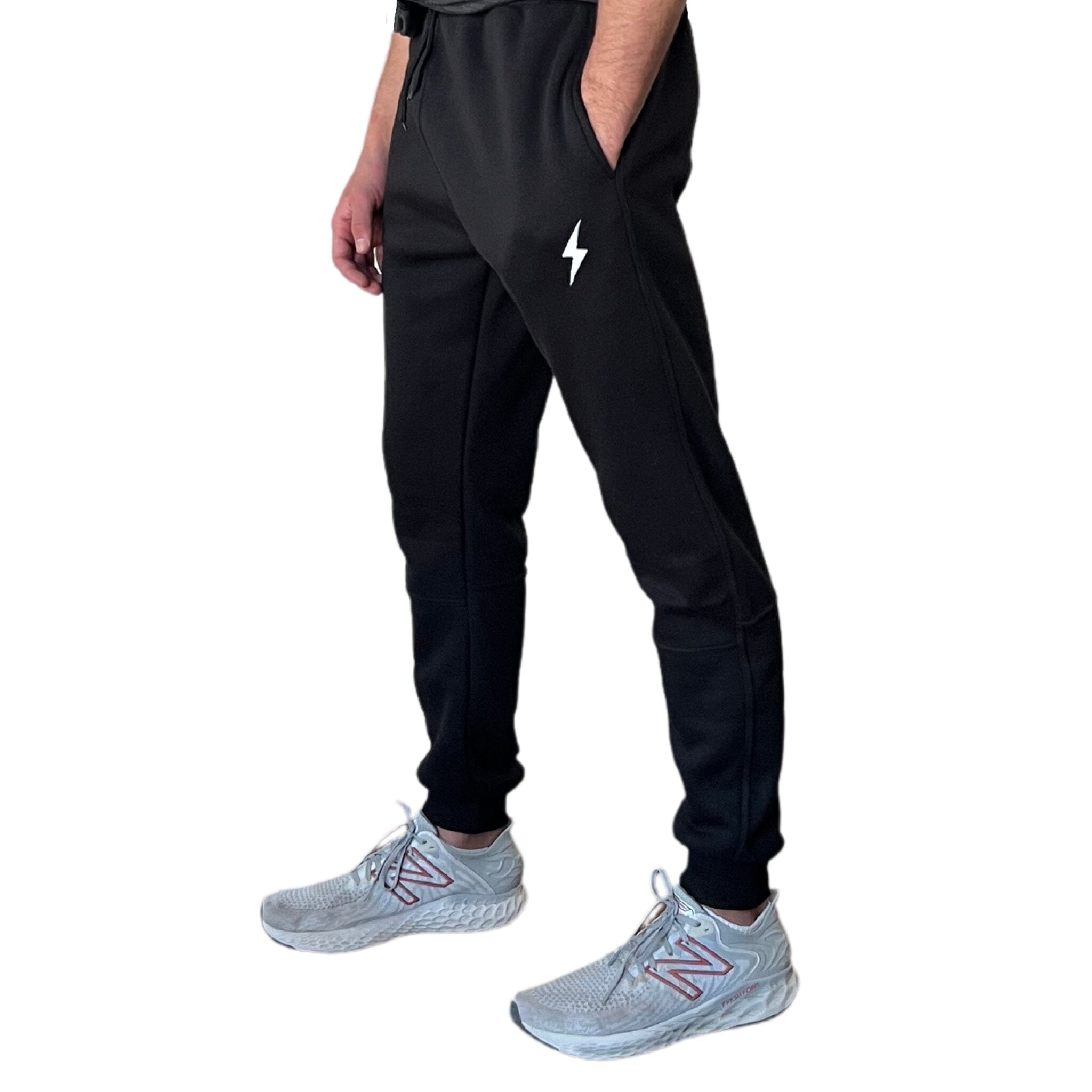 Bruce Bolt Men's Cotton Joggers - Black Athletic Pants