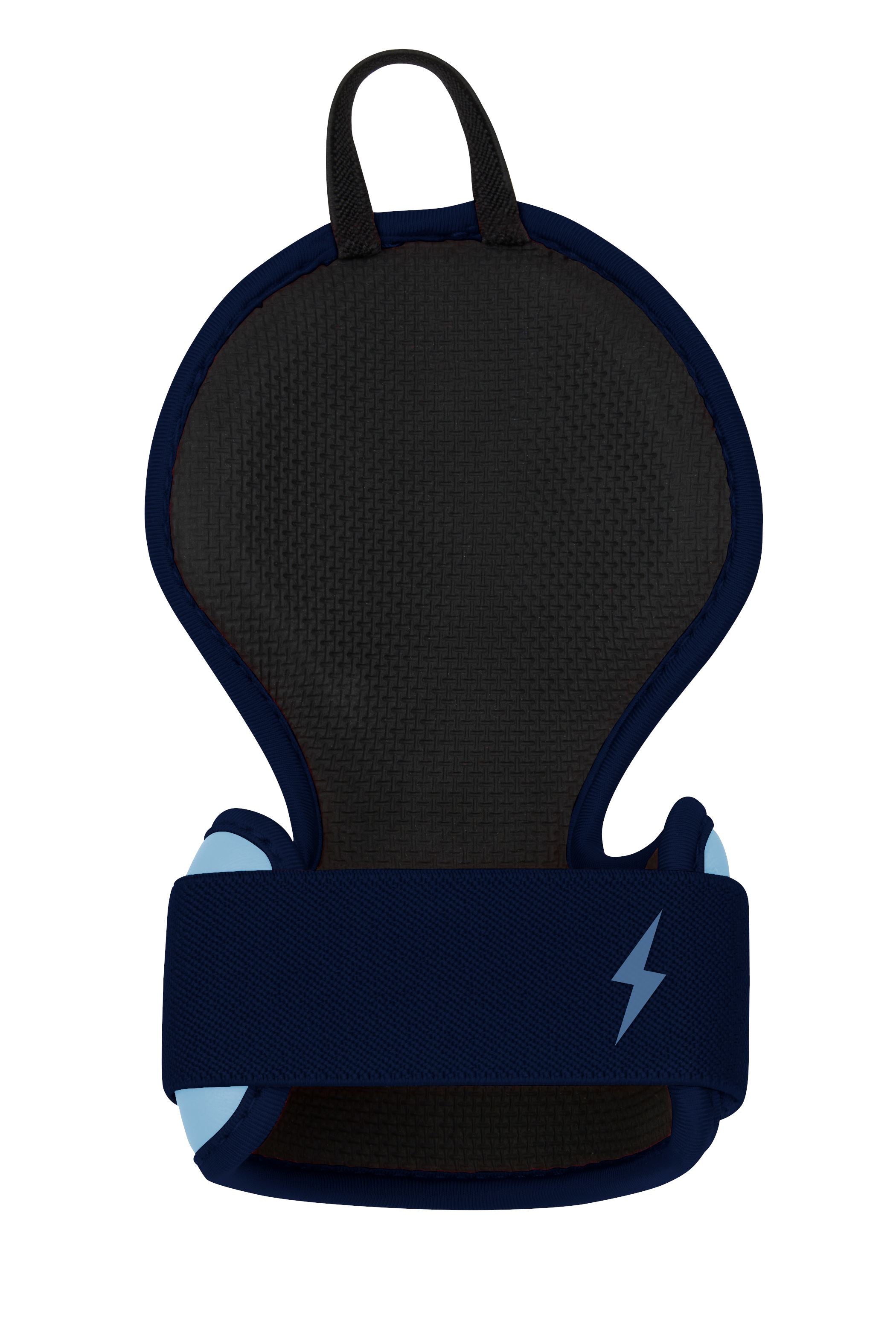 Bruce Bolt Baseball Batting Hand Guard - Carolina Blue Leather & Neoprene