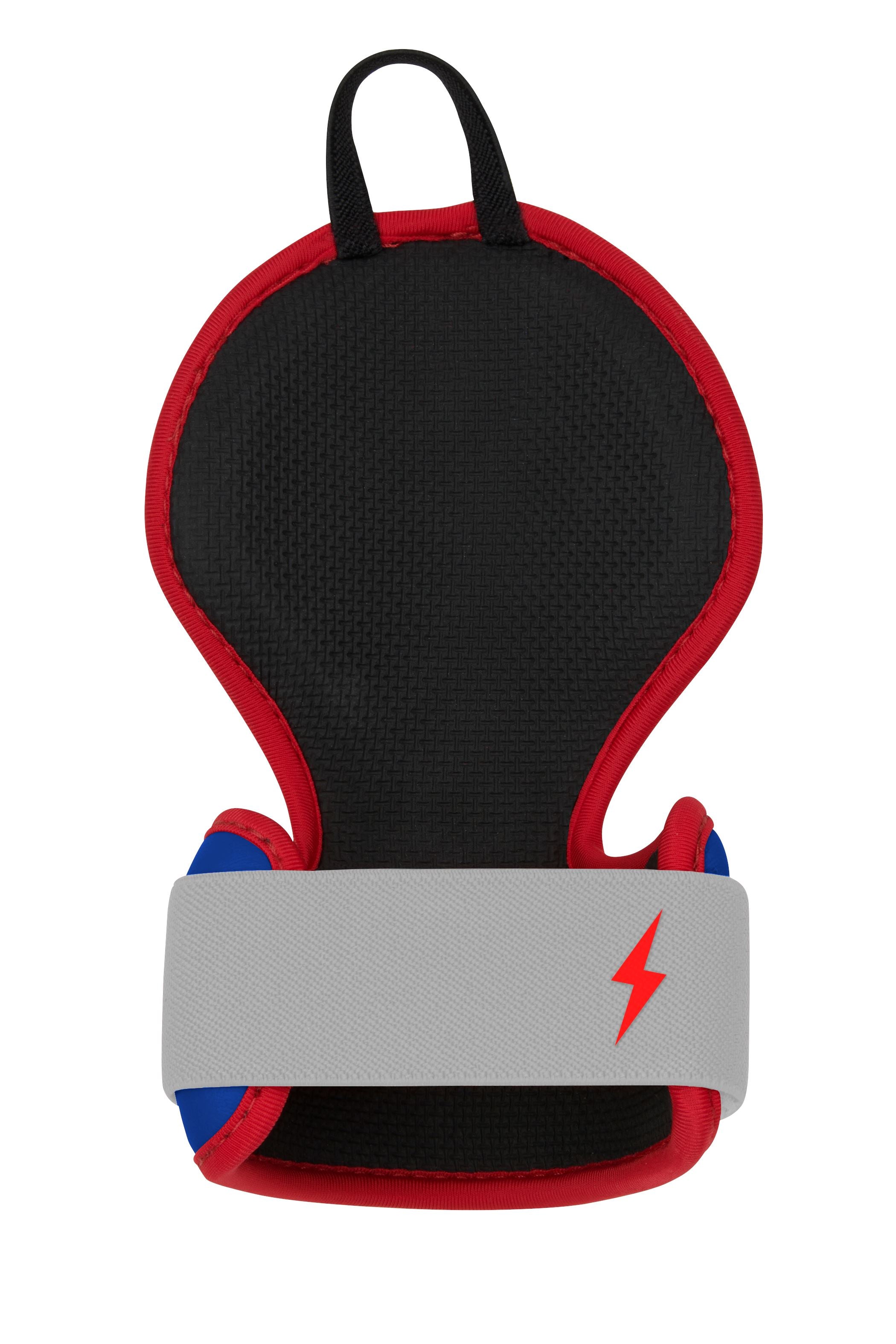 Bruce Bolt Baseball Batting Gloves - Red White Blue Hand Guard