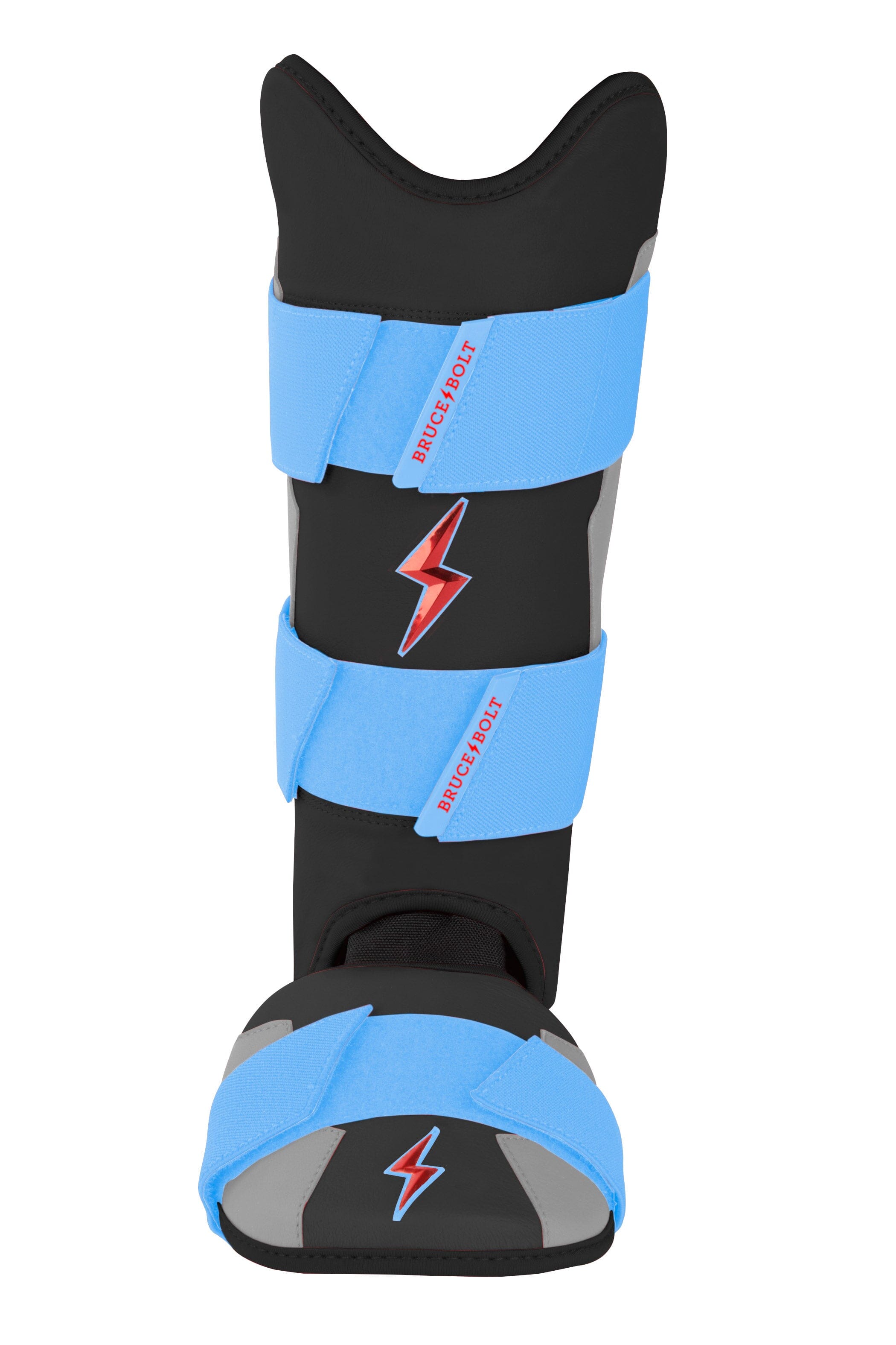 Bruce Bolt Premium Pro Baseball Leg Guard - Miami Black, Moldable Shell