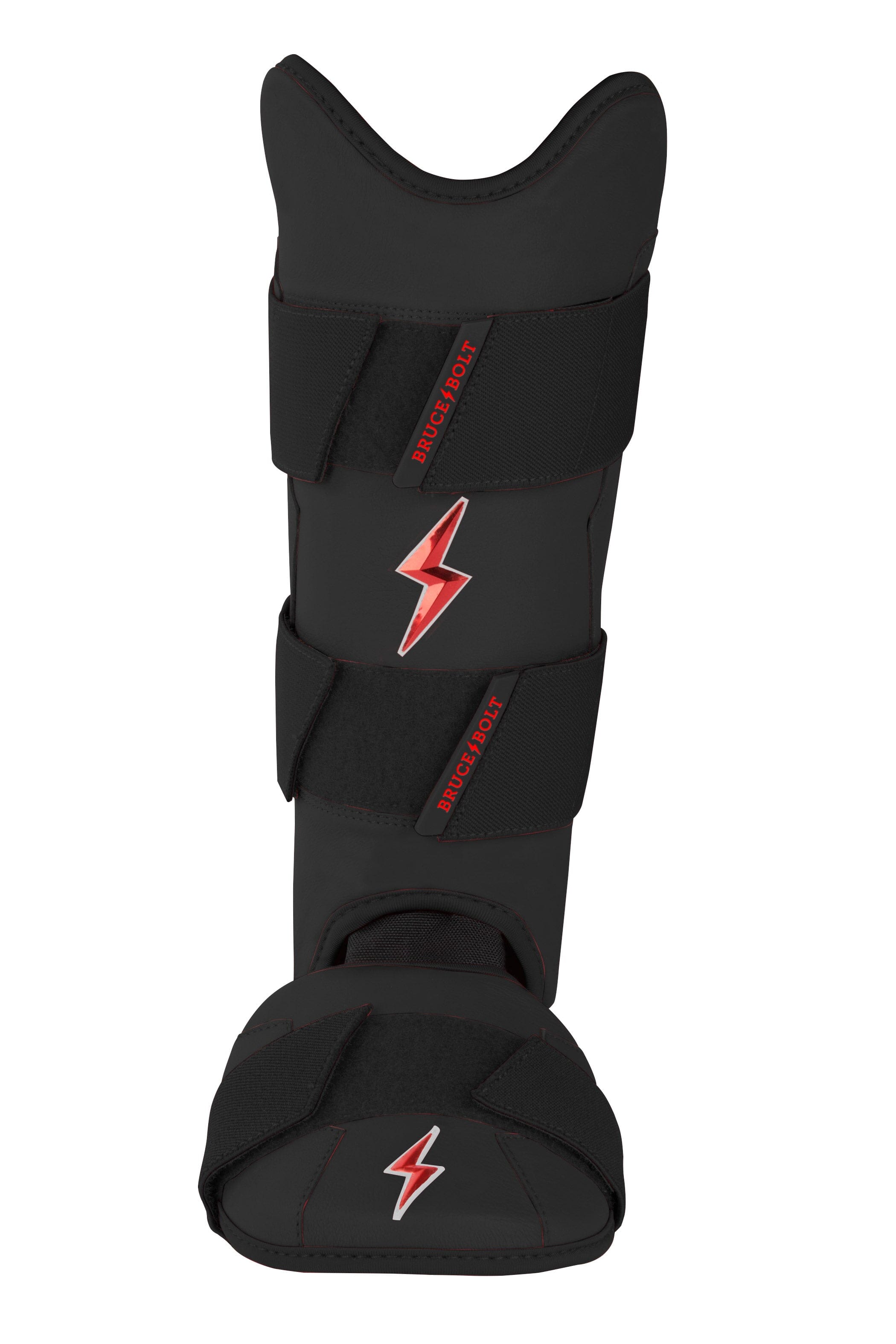 Bruce Bolt Premium Pro Baseball Leg Guard - Moldable Shell & Shark Skin Grip